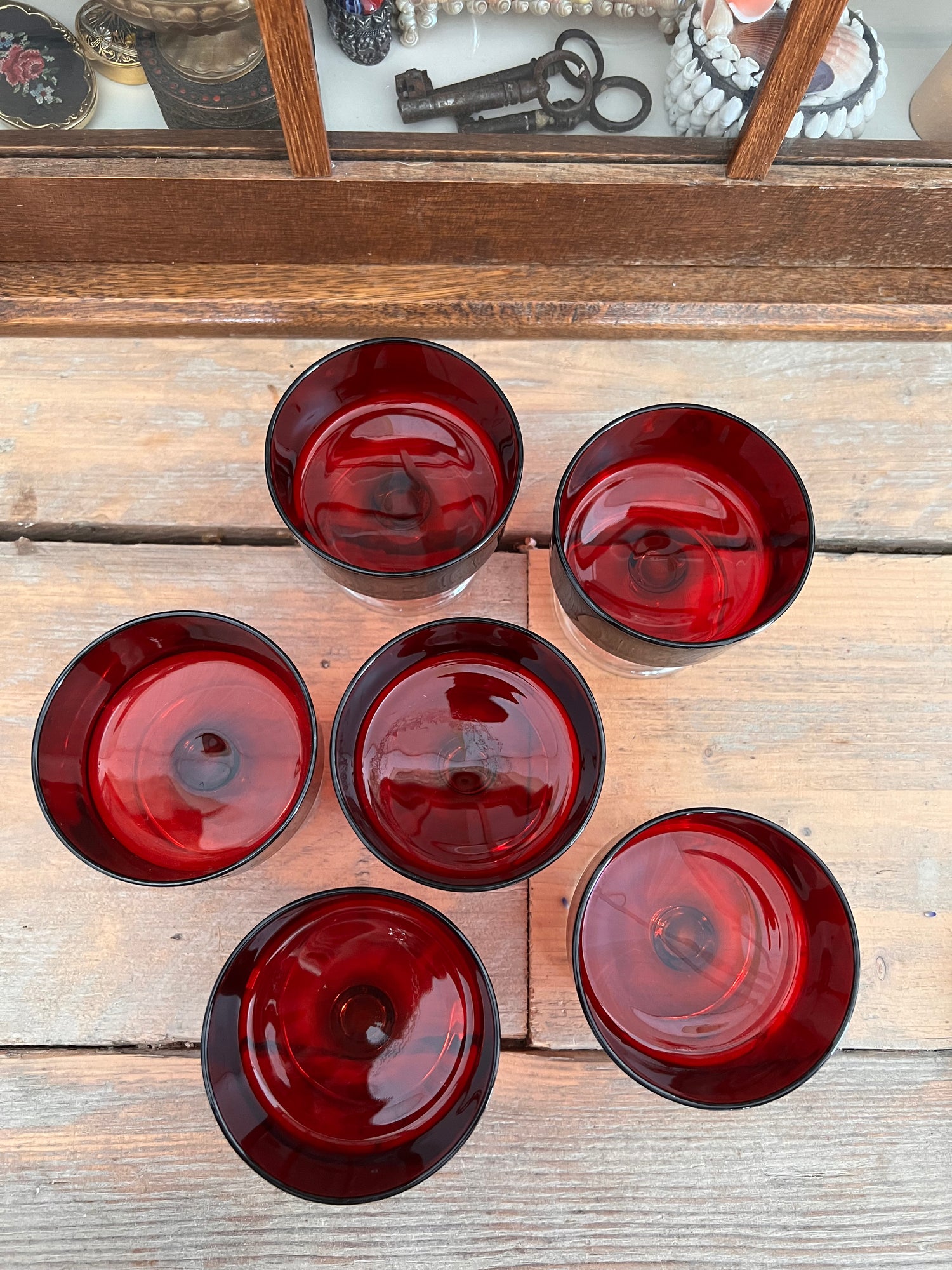 Stapelbaar dessertglas Luminarc rood