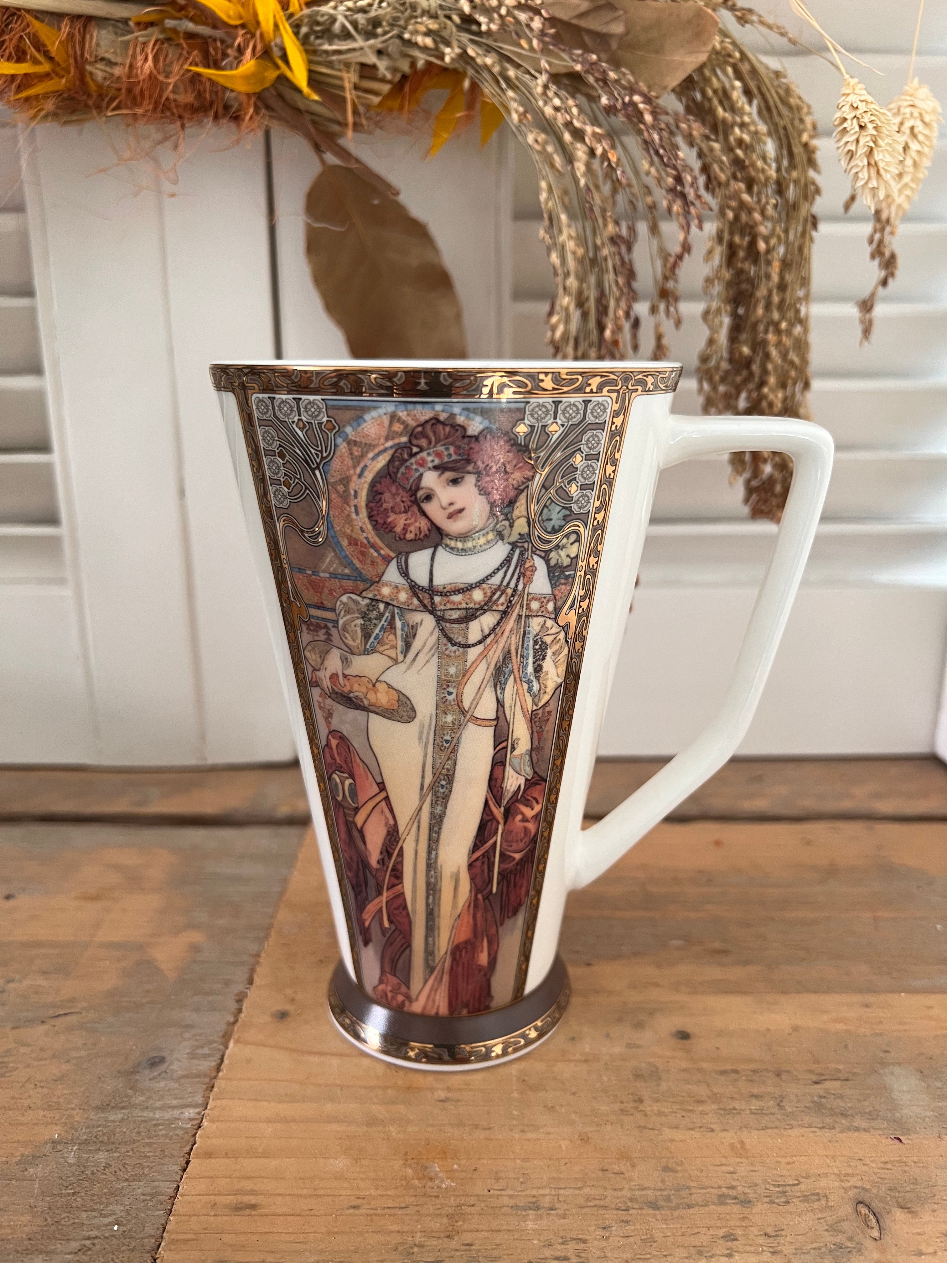 Mucha Autumn 1900 by Goebel