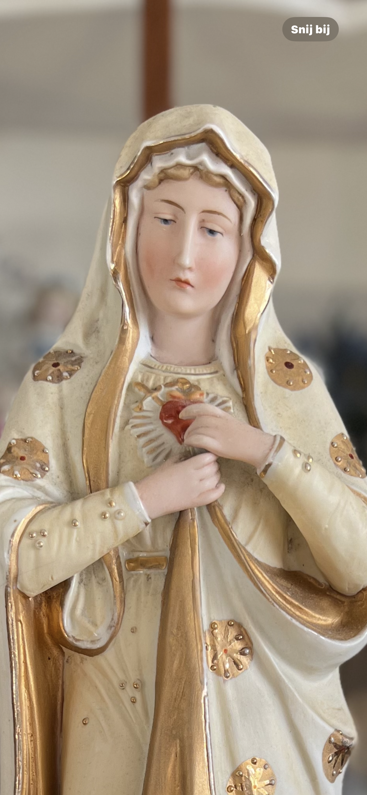 Antiek Maria beeld uit Frankrijk