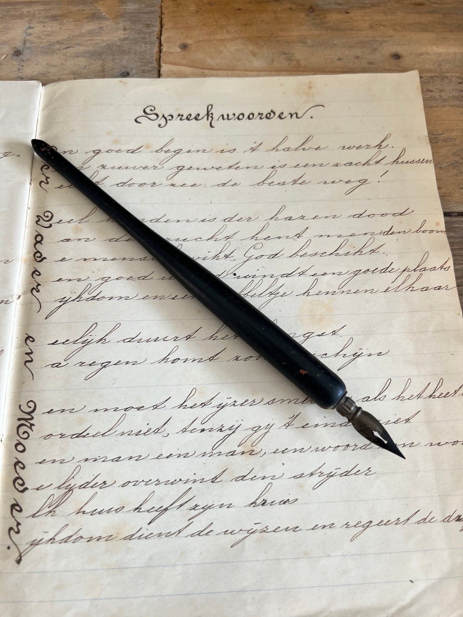 Zwarte griffel vintage