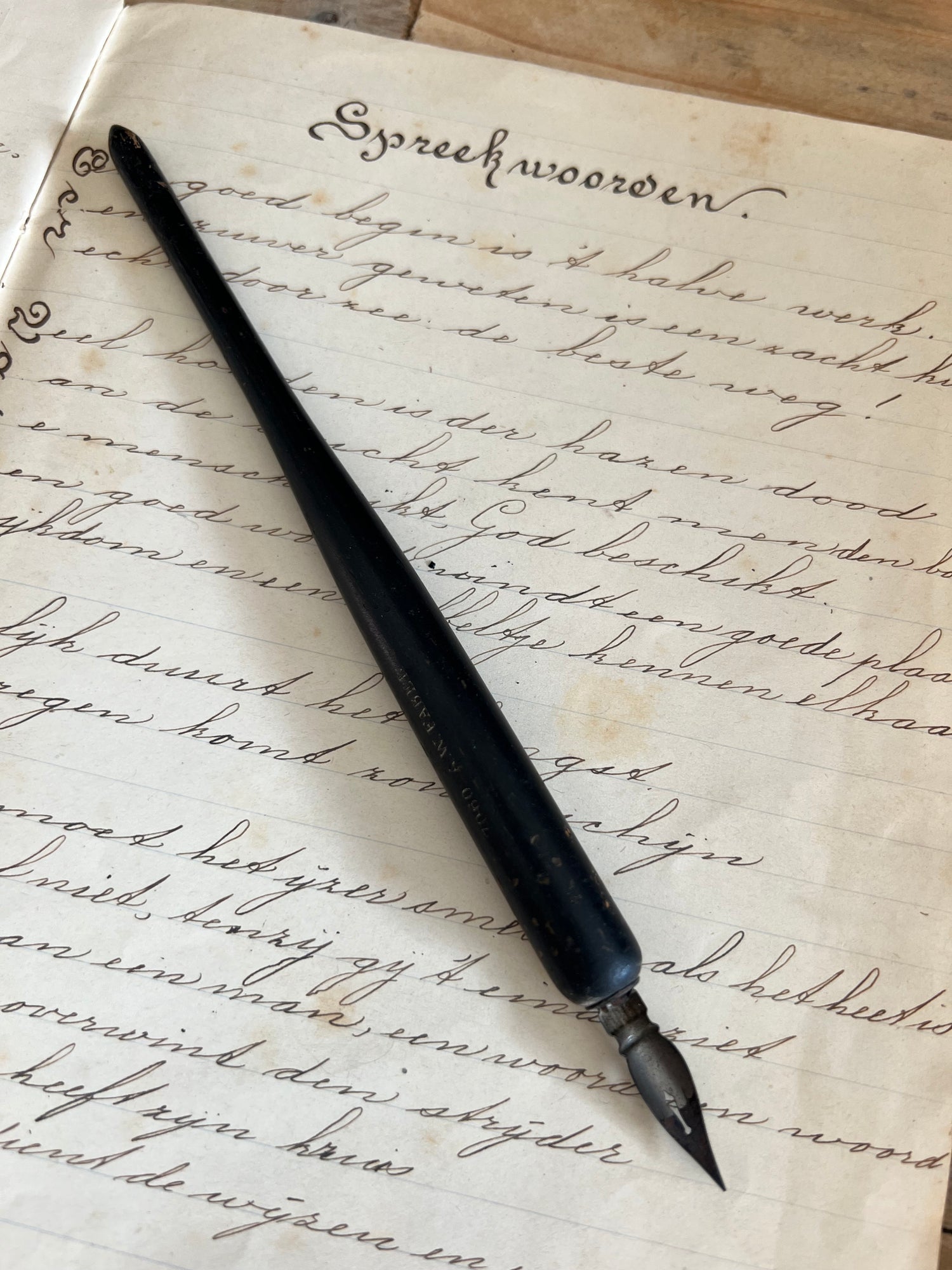 Zwarte griffel vintage