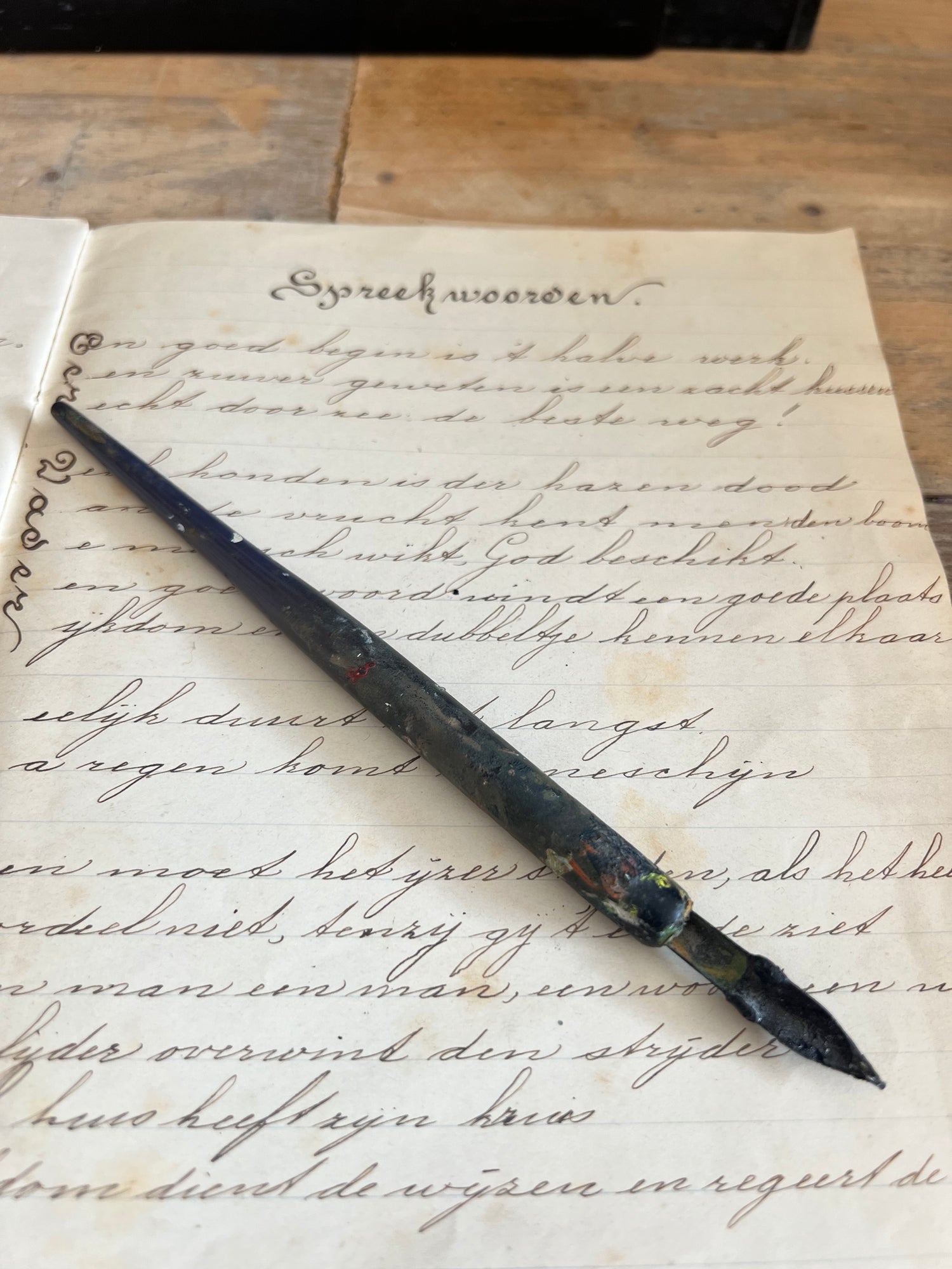 Kroontjespen zwart gebruikt