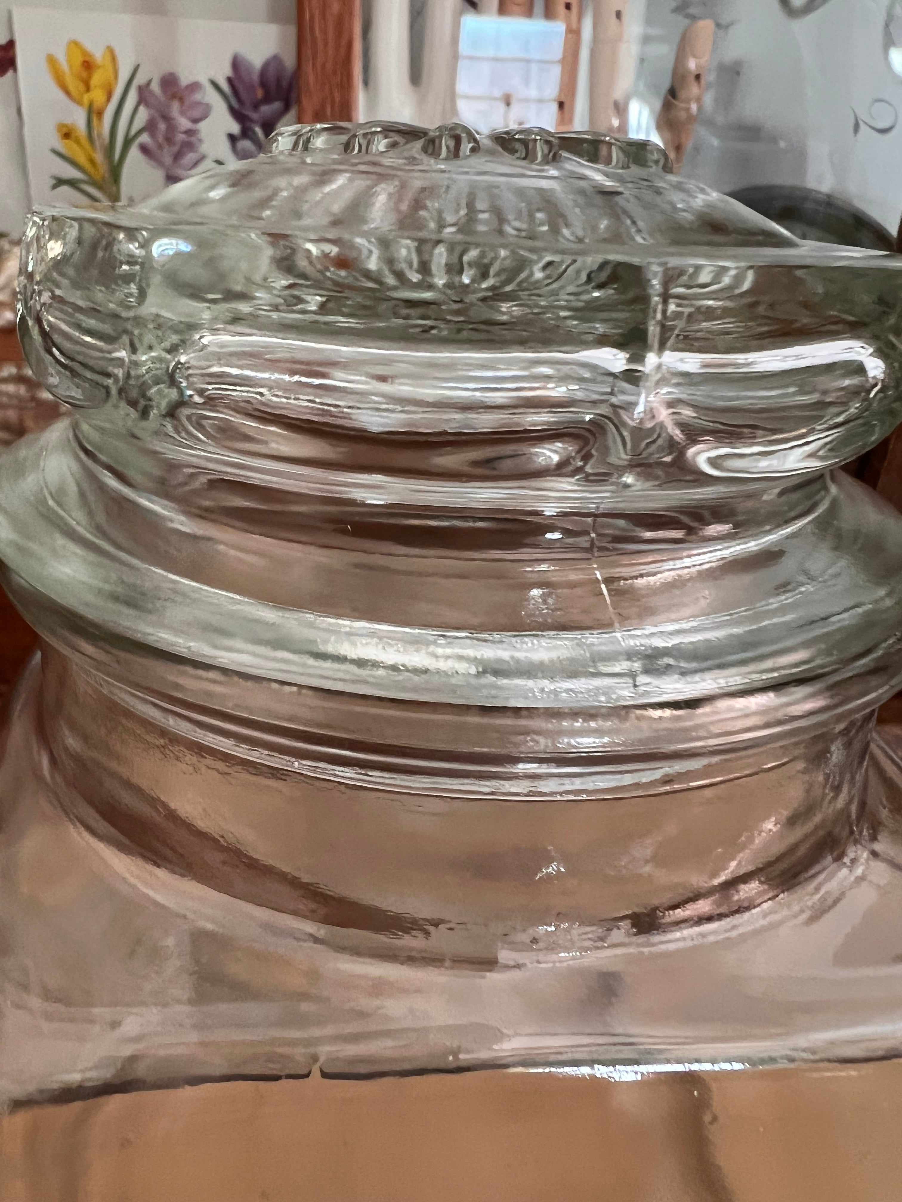 Vintage voorraadpot glas