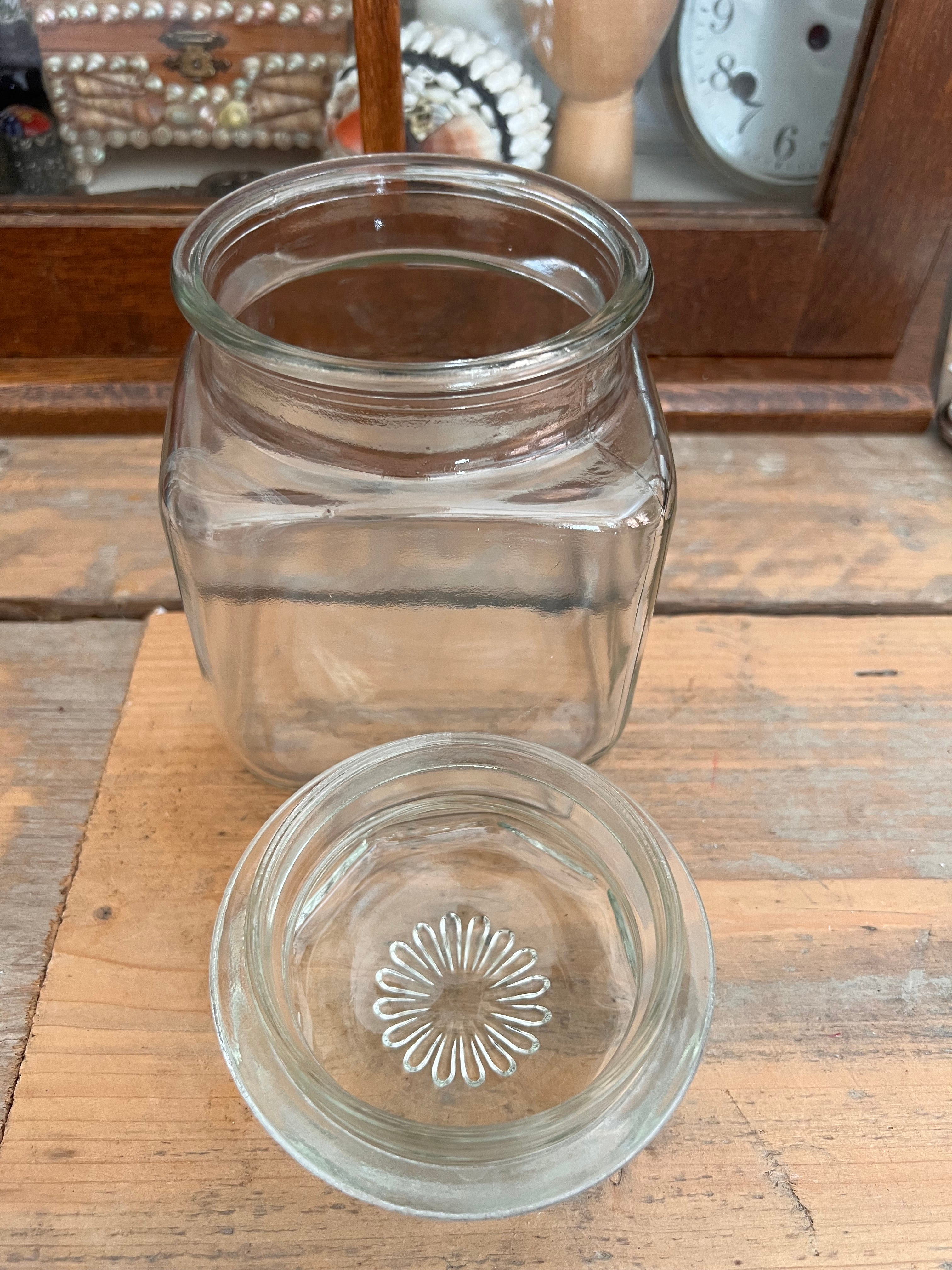 Vintage voorraadpot glas