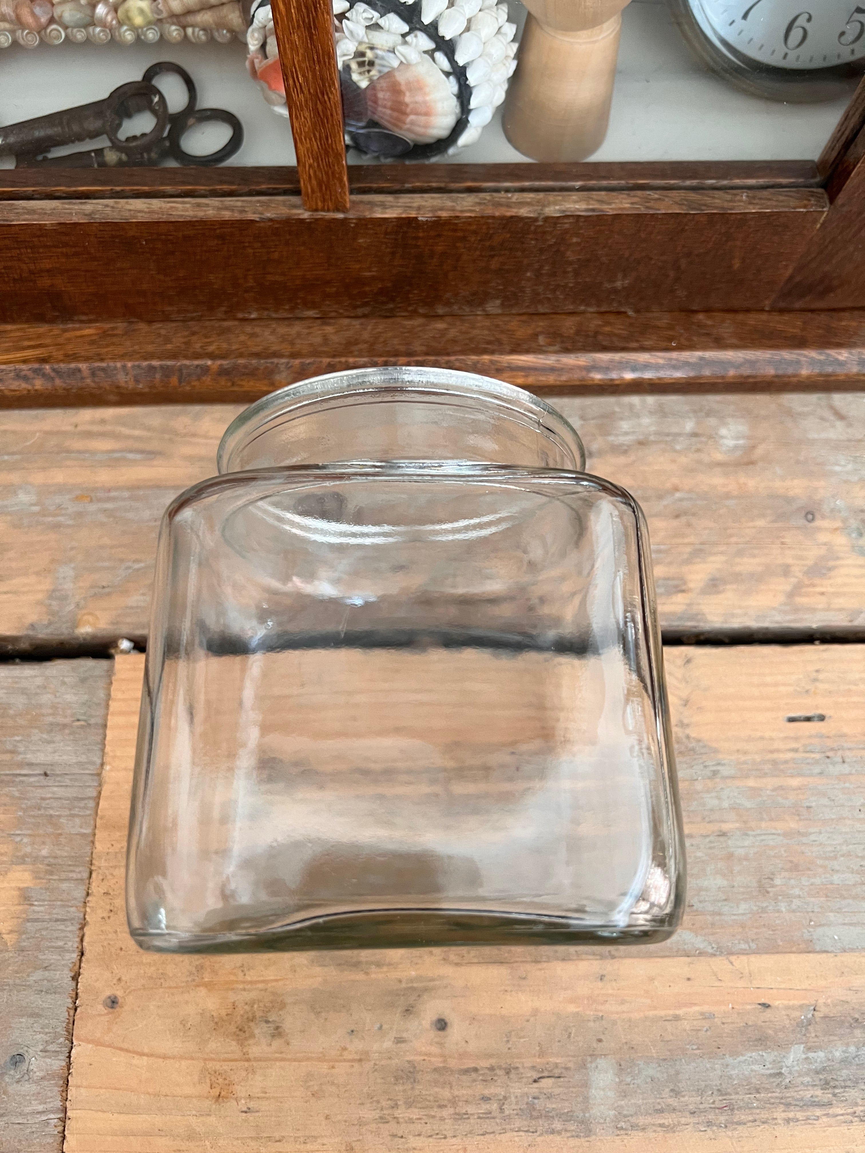 Vintage voorraadpot glas