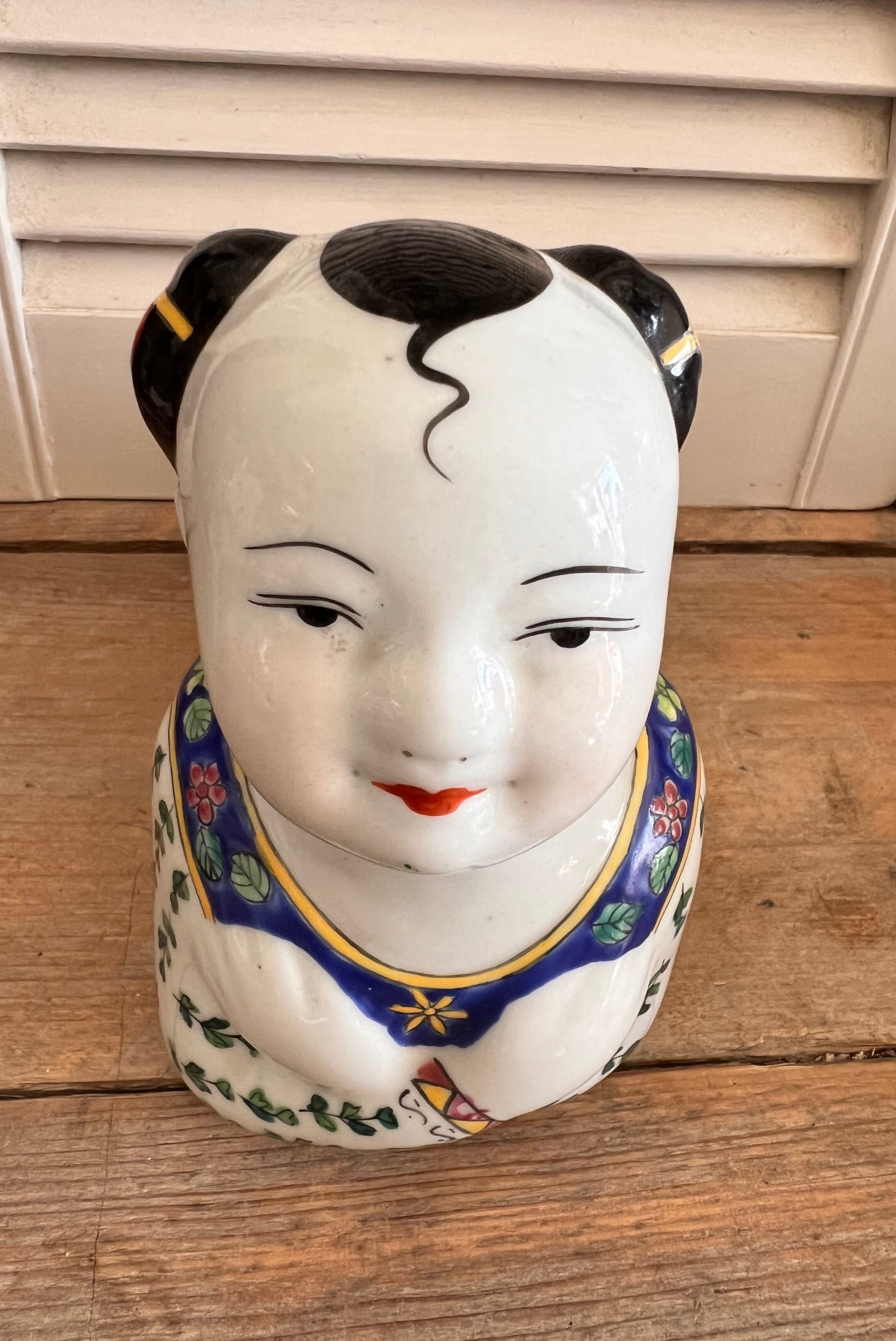 Chinese opium hoofdsteunen - Jingdezhen porselein