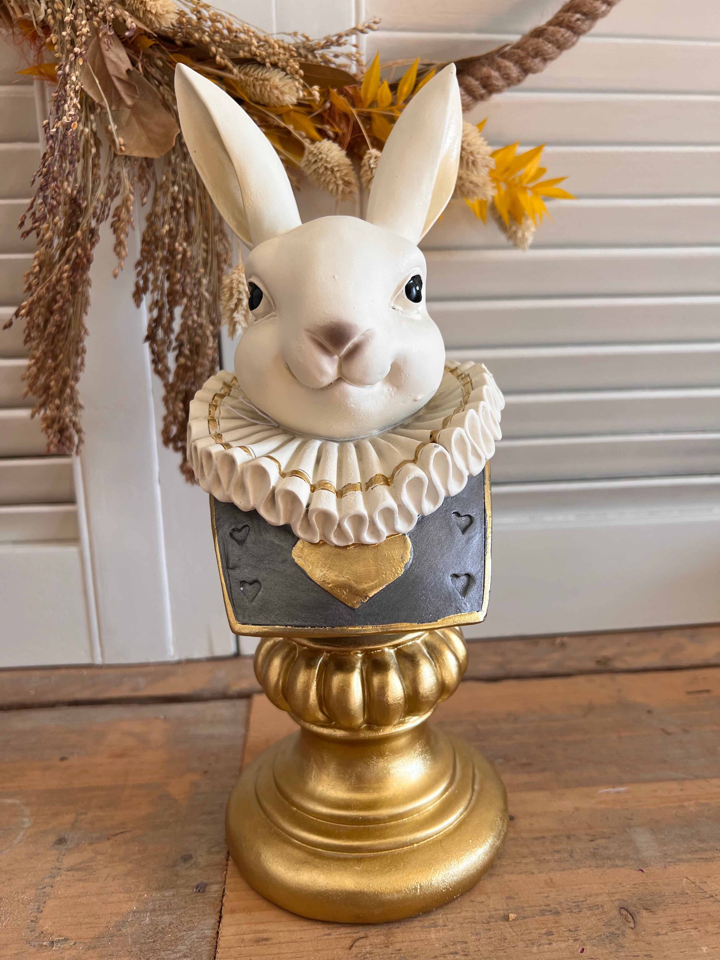 Bust of white rabbit Clayre & Eef