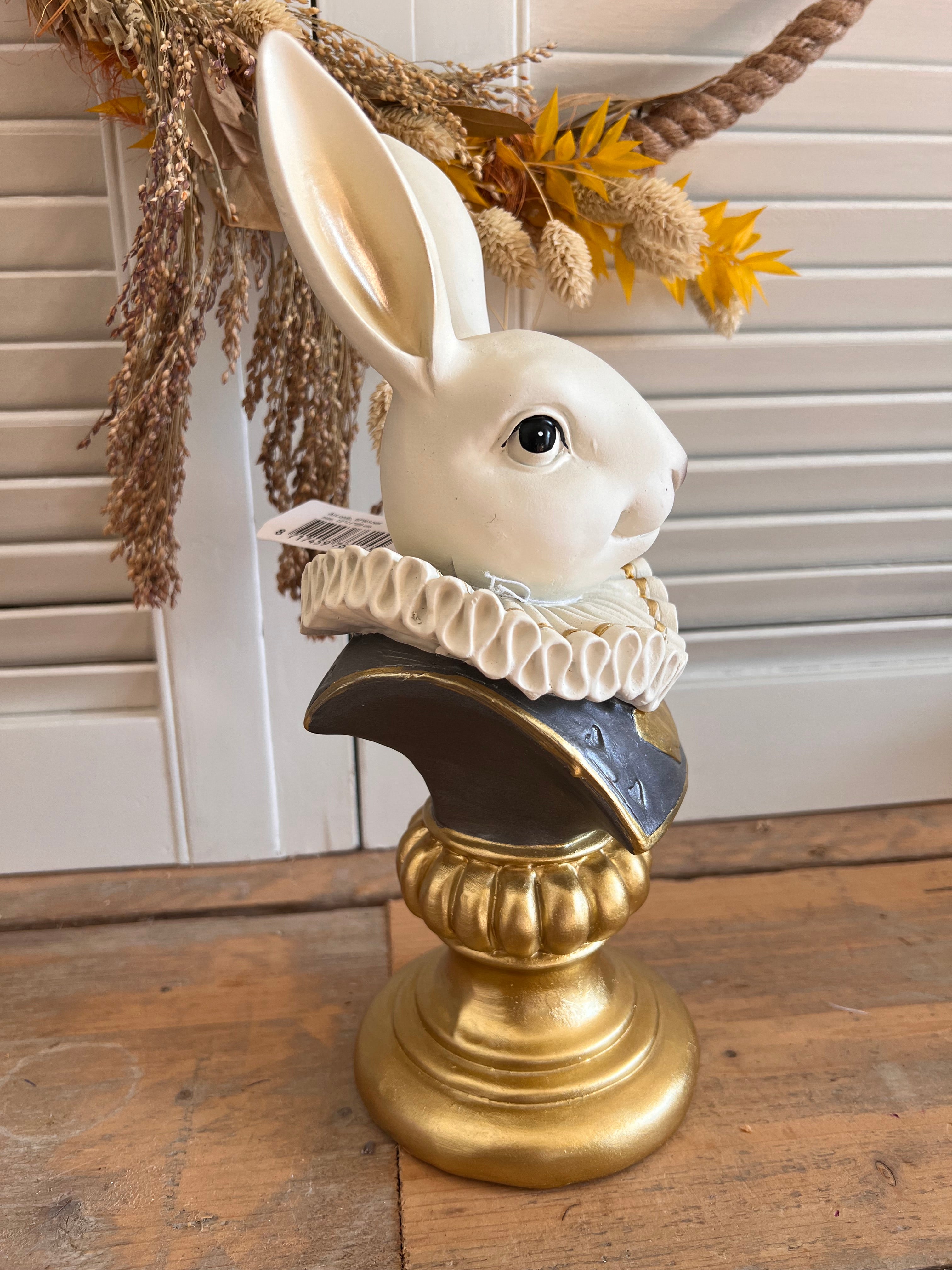 Bust of white rabbit Clayre & Eef