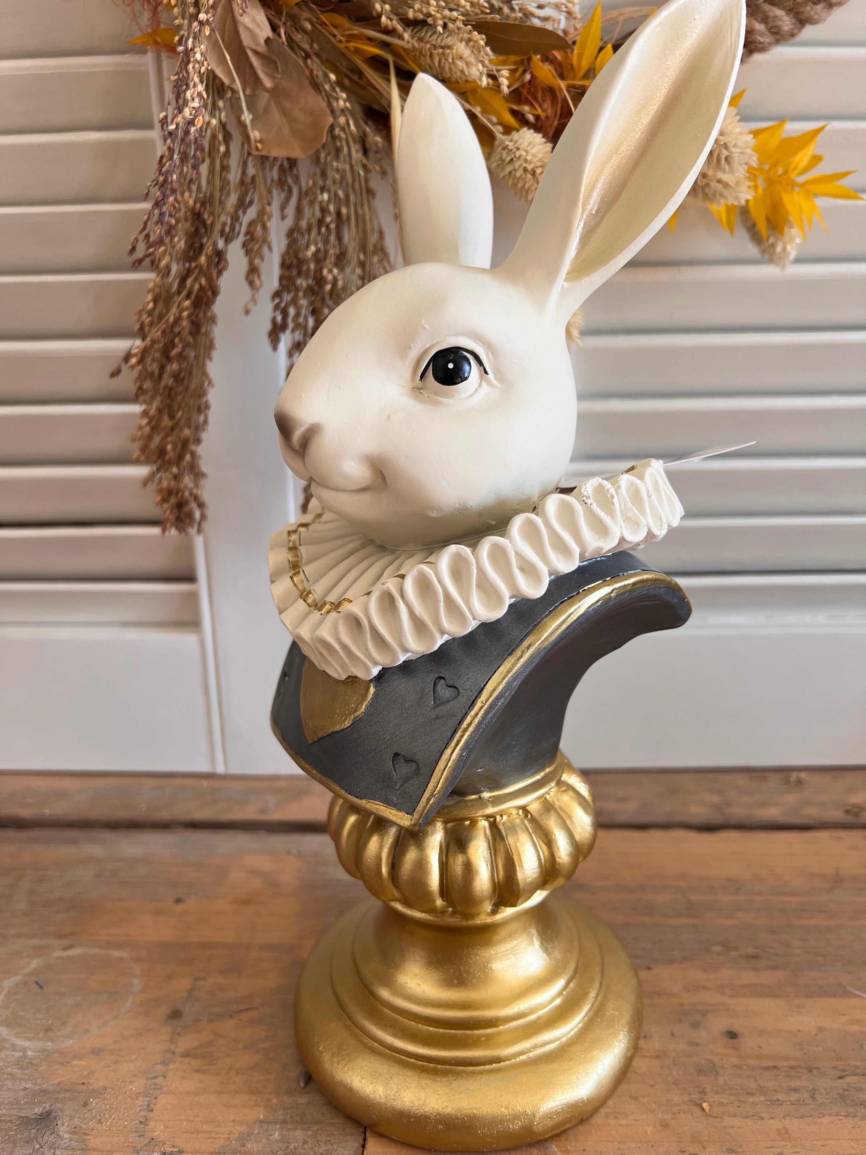 Bust of white rabbit Clayre & Eef