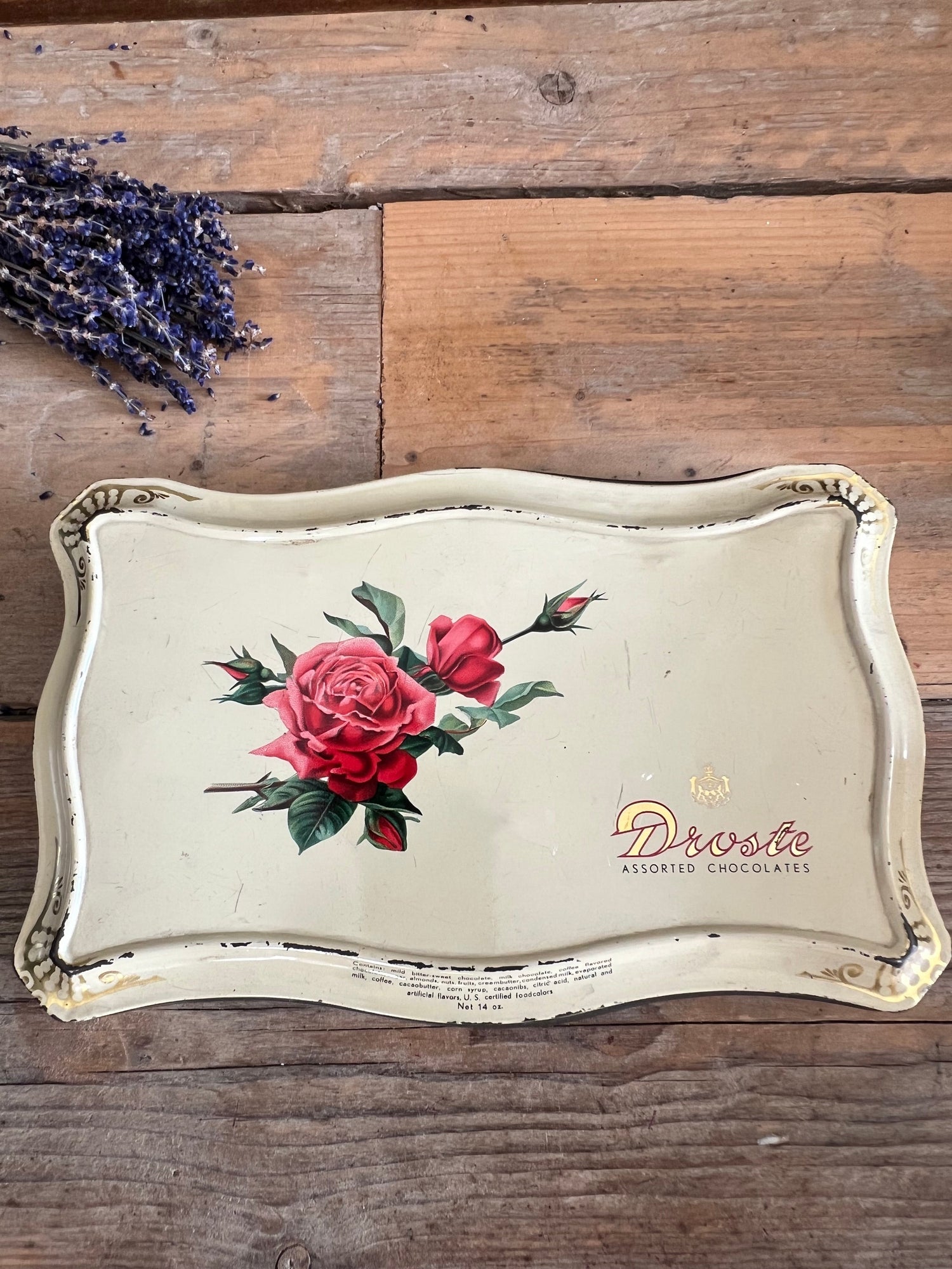 Droste blik met rozen