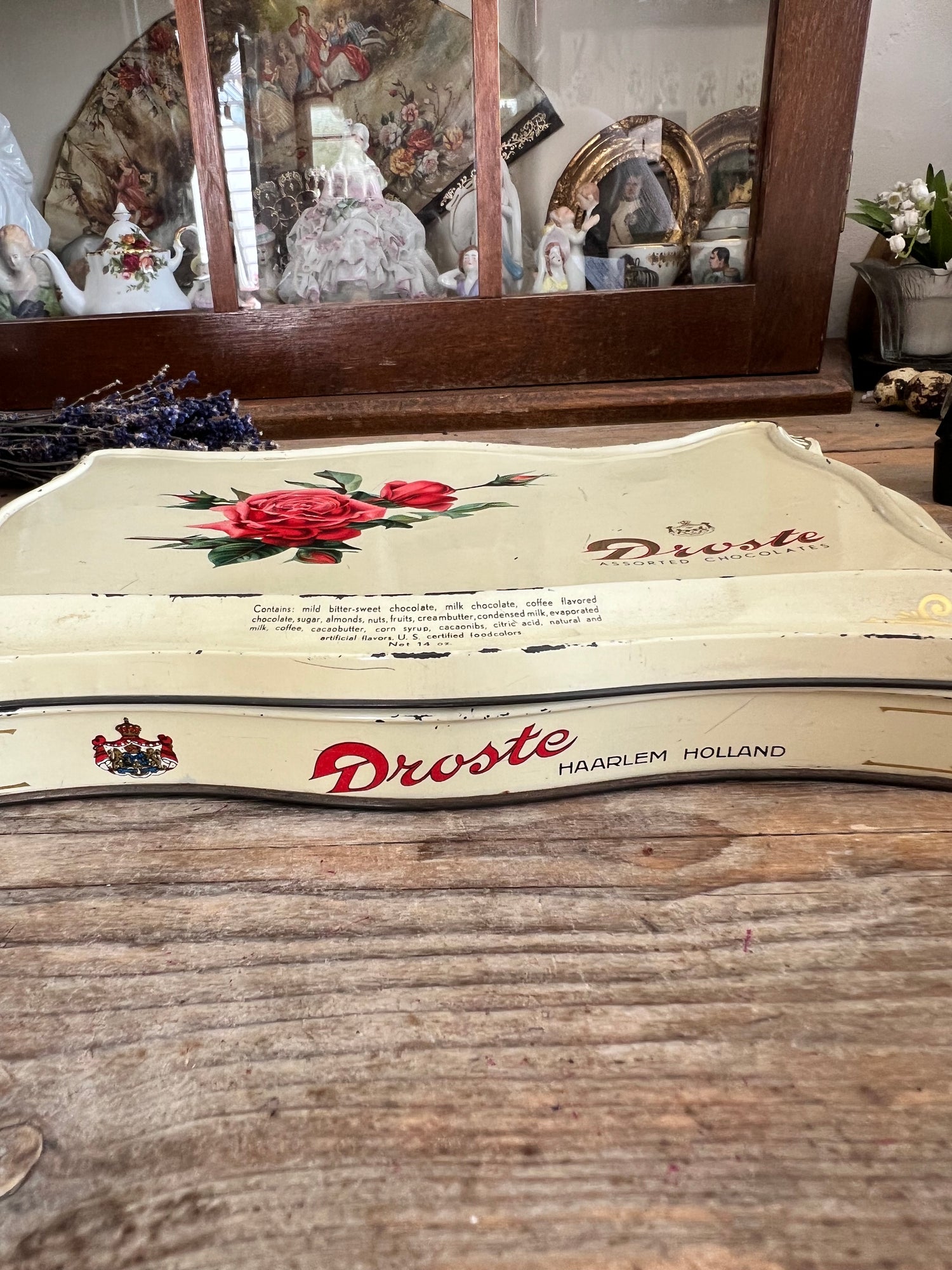 Droste blik met rozen