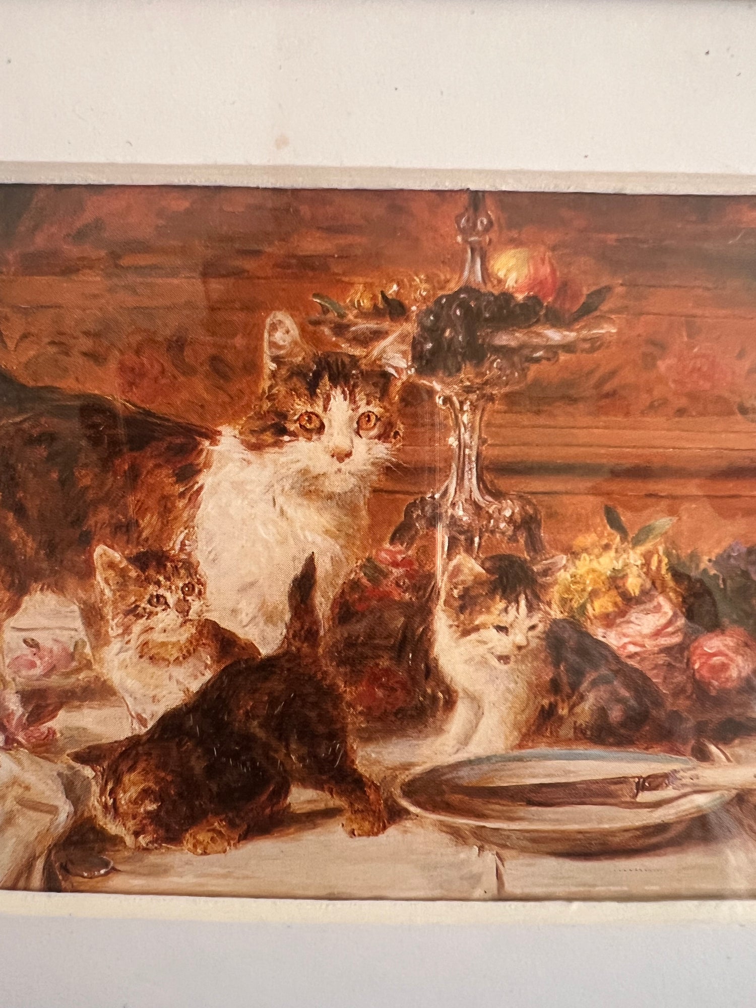 Vintage fotolijst met passe partout