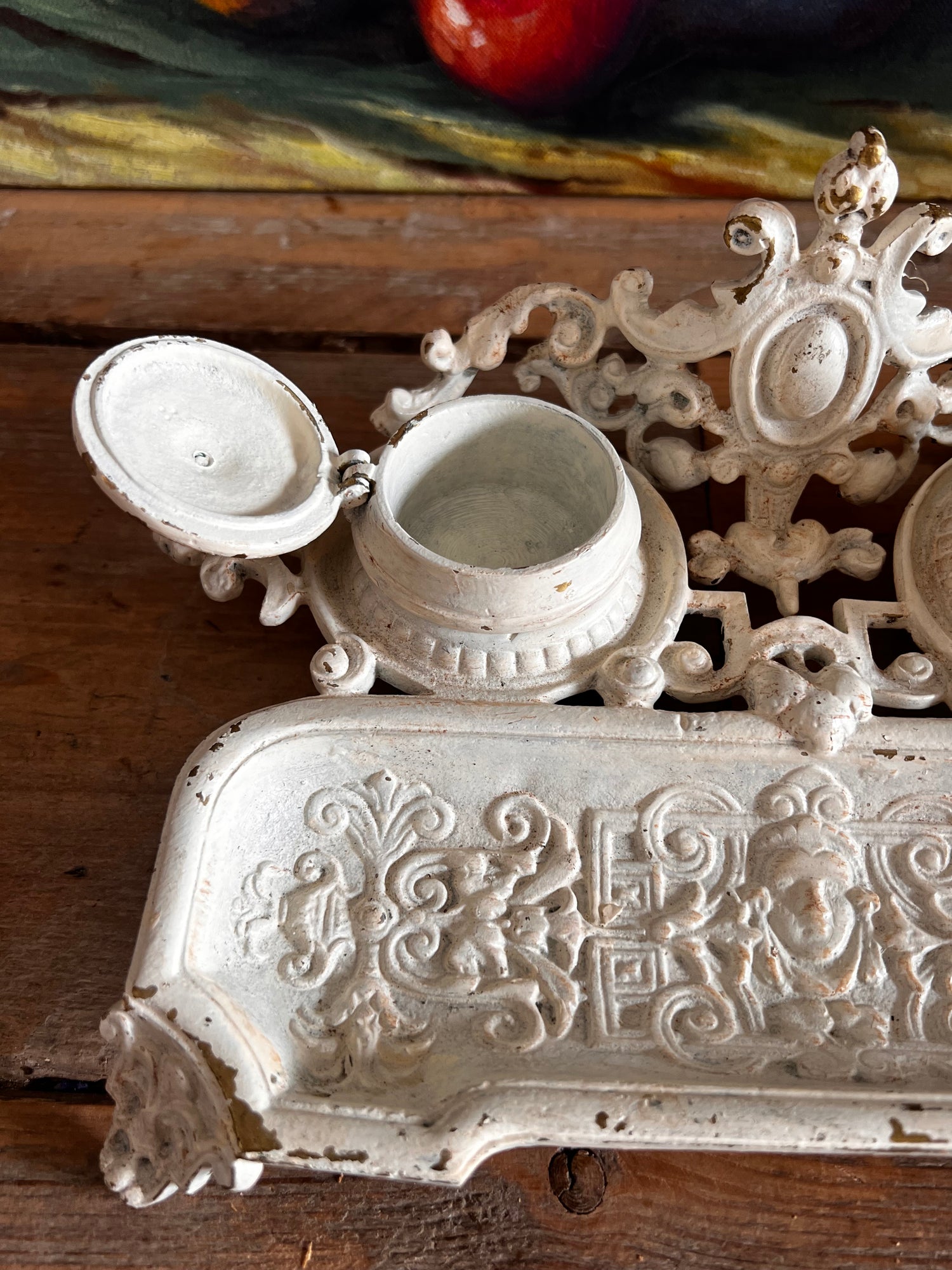 Vintage intkpot Art nouveau stijl