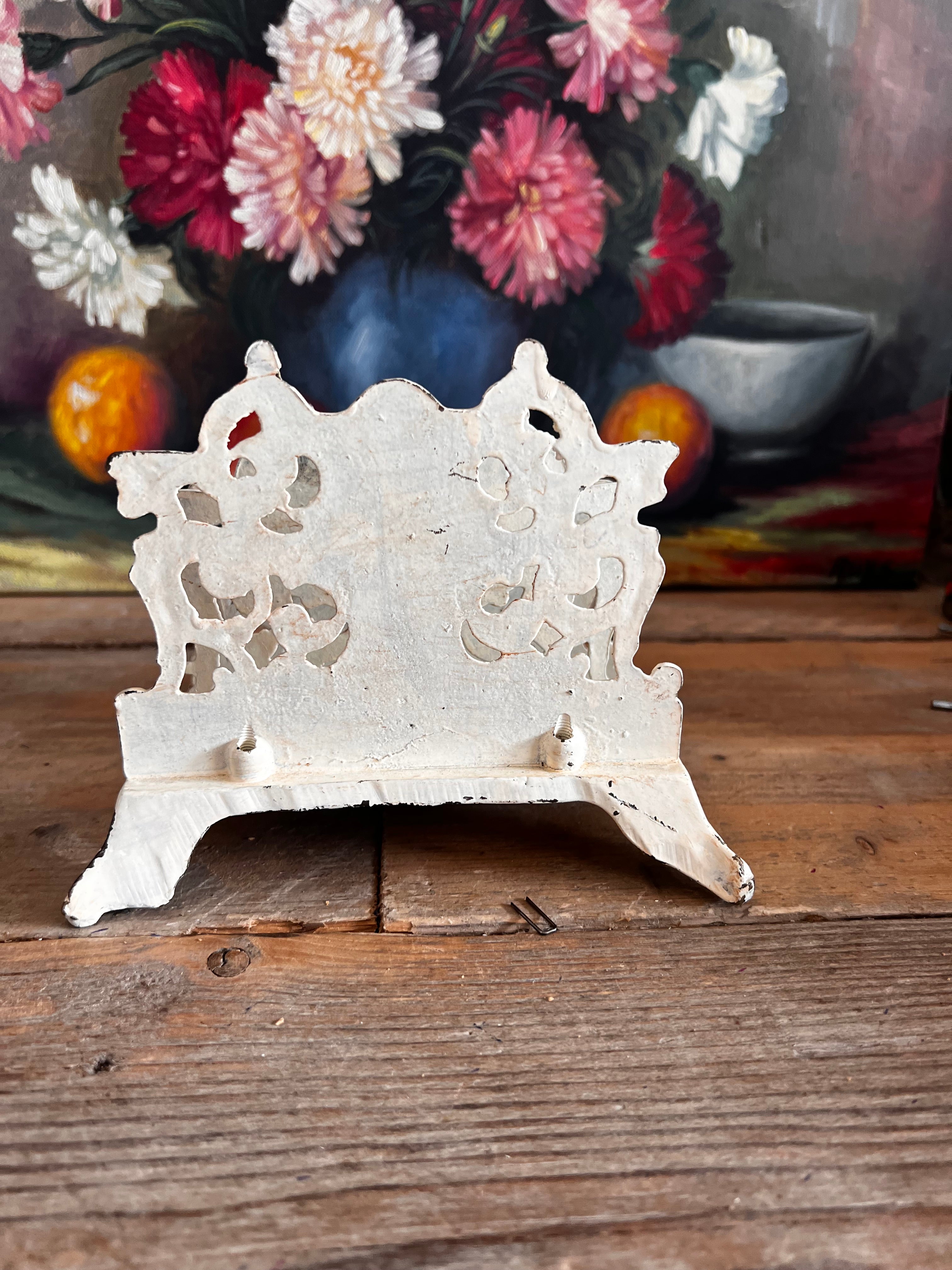 Vintage brievenhouder - stijlvolle organizer voor jouw bureau