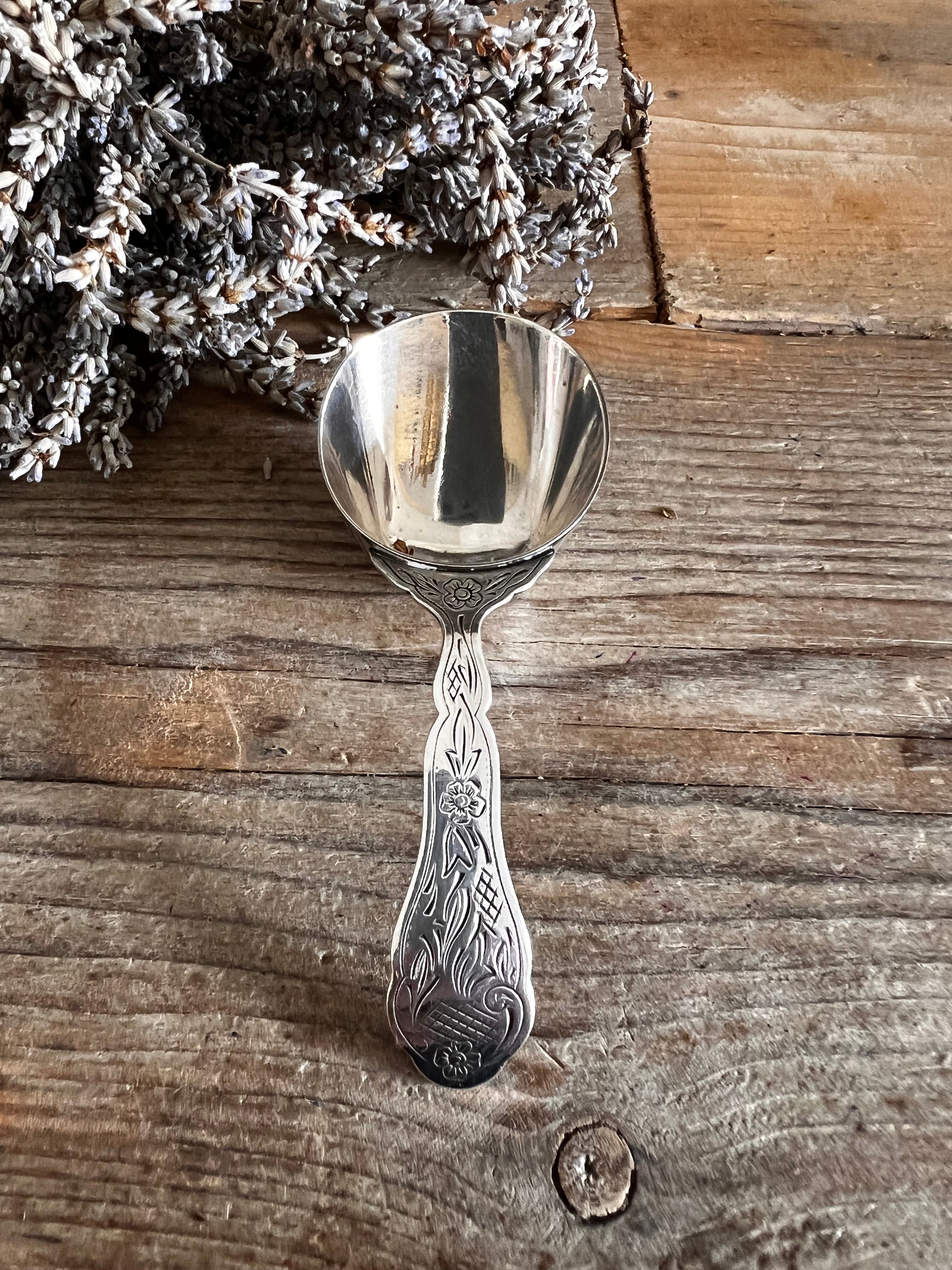 Koffieschep Douwe Egberts verzilverd