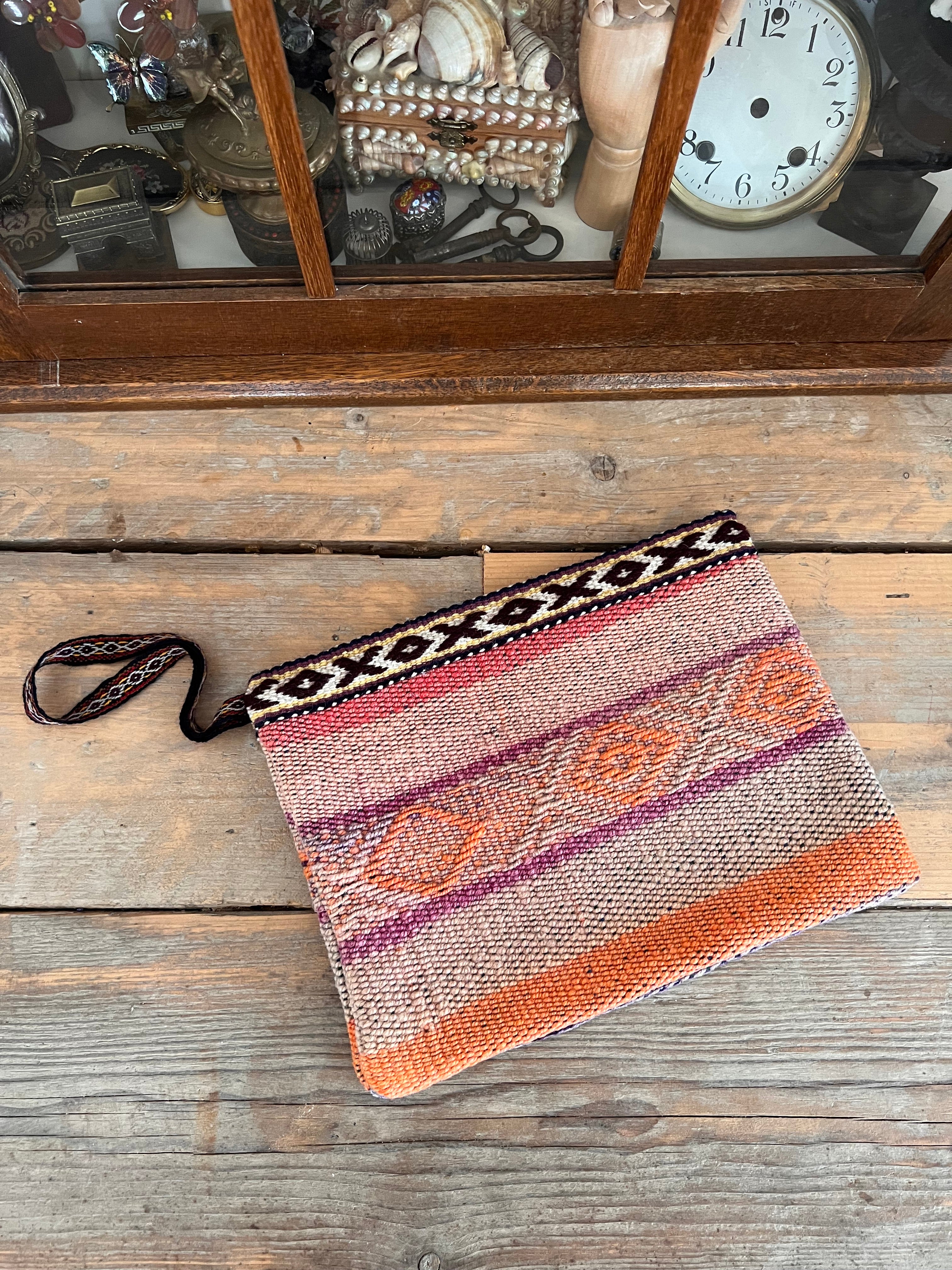 Handgewebter Kulturbeutel Inka-Pastell