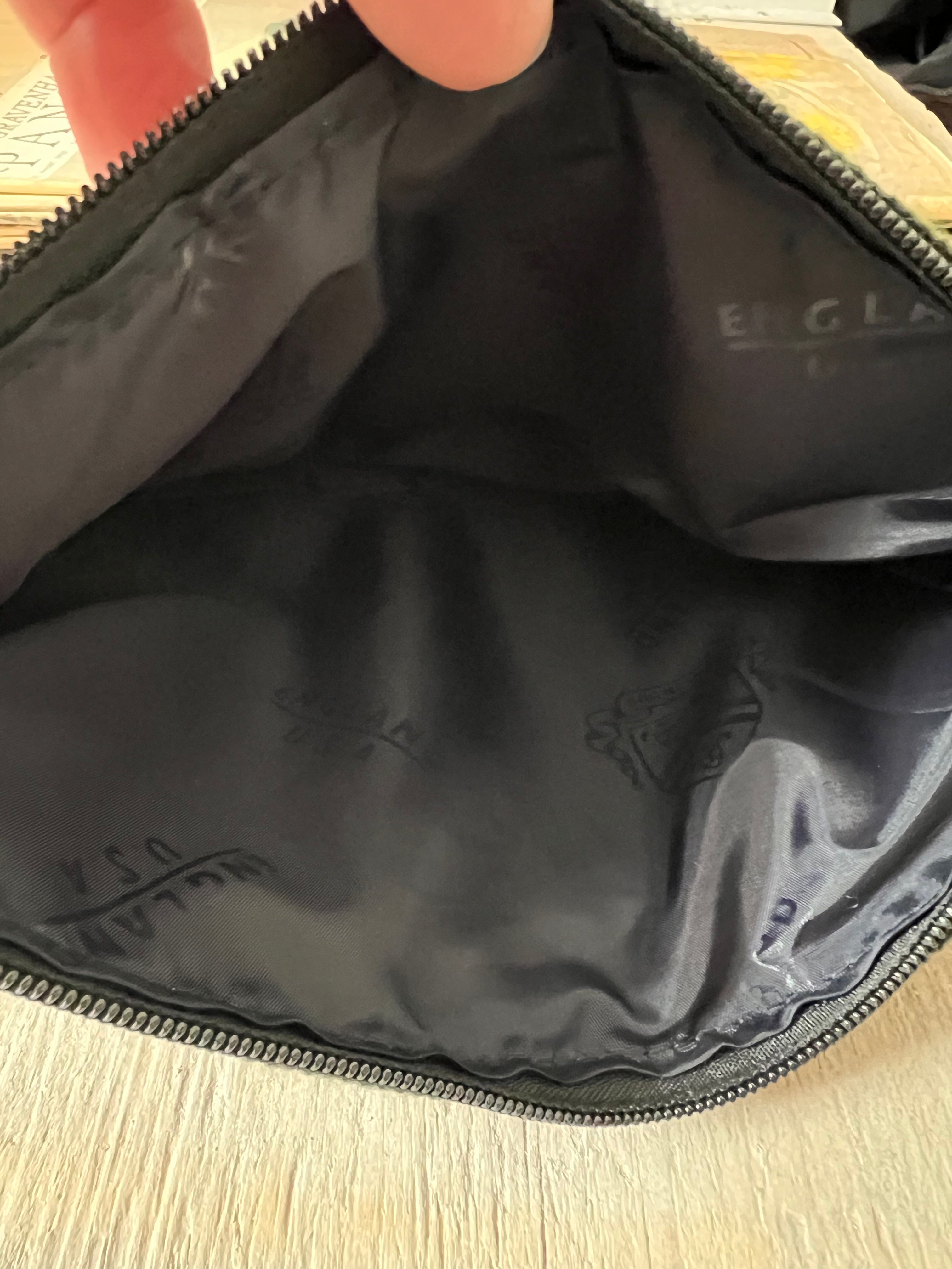 Handgewebte Schminktasche in Pastell