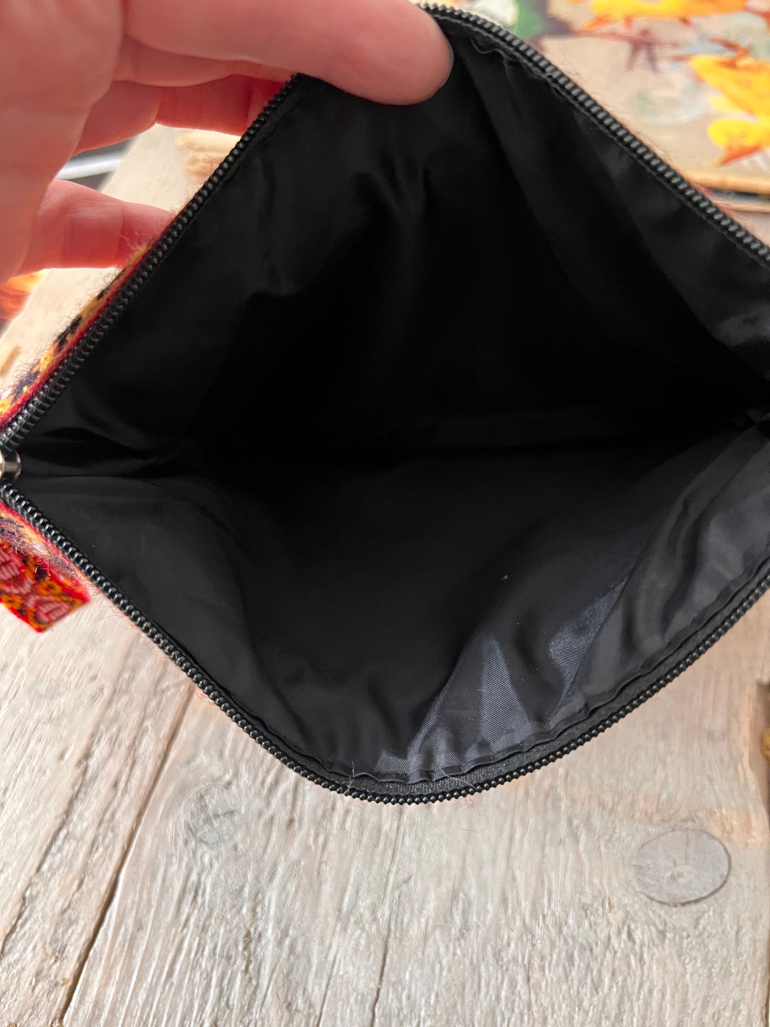 Kosmetiktasche Orange-Fuchsia Peru