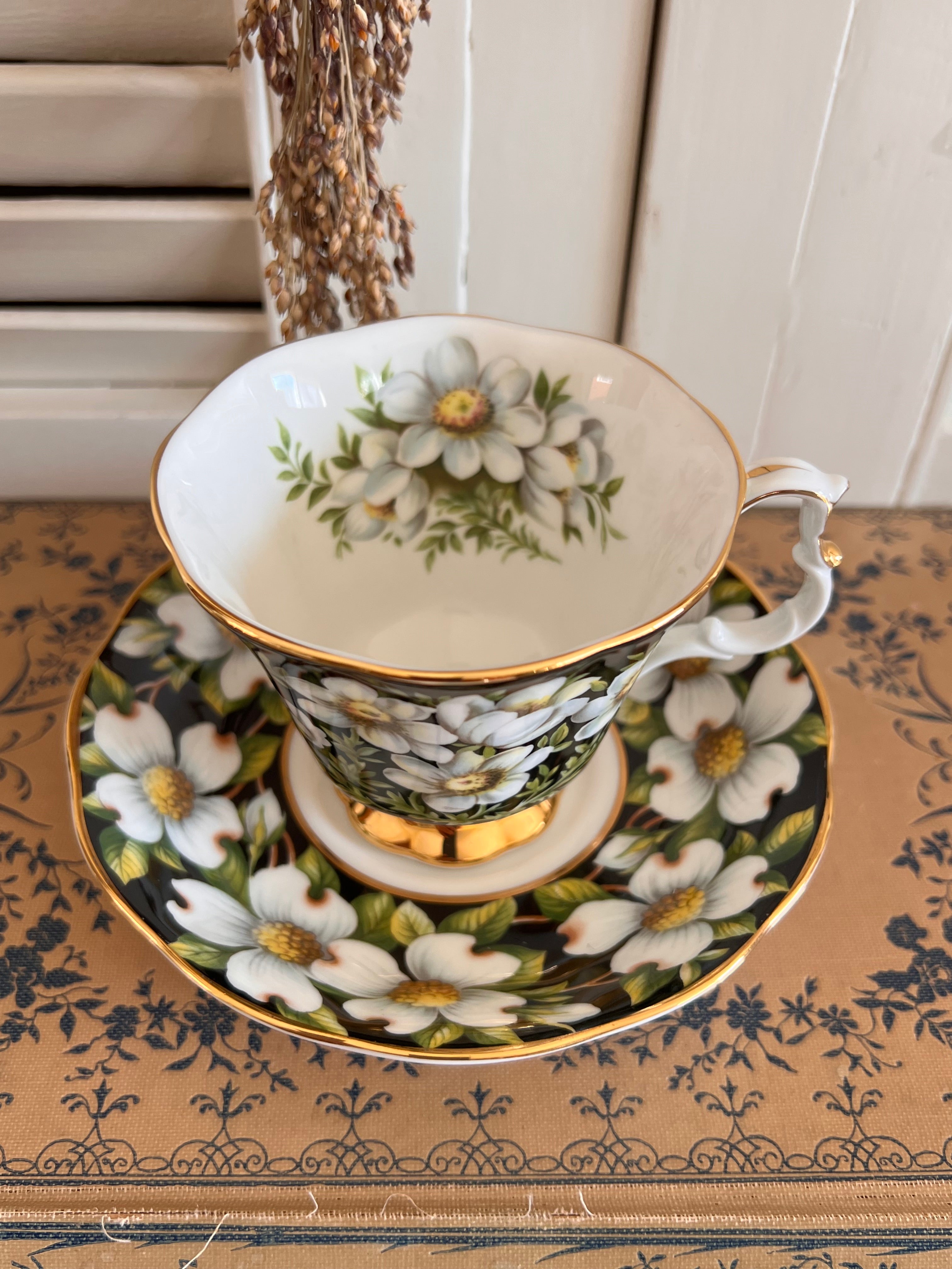 Heren kop en schotel Provincial Flowers Dogwood