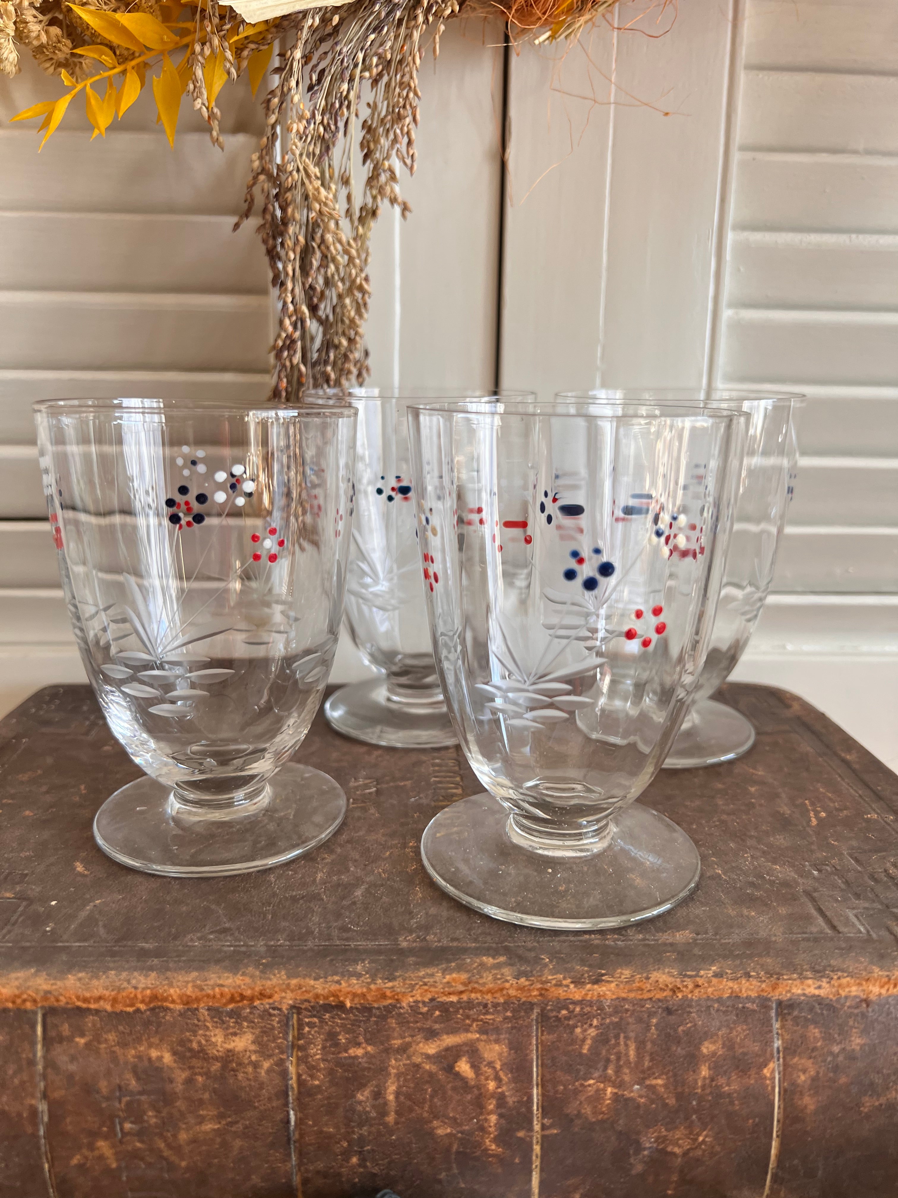Set antieke waterglazen