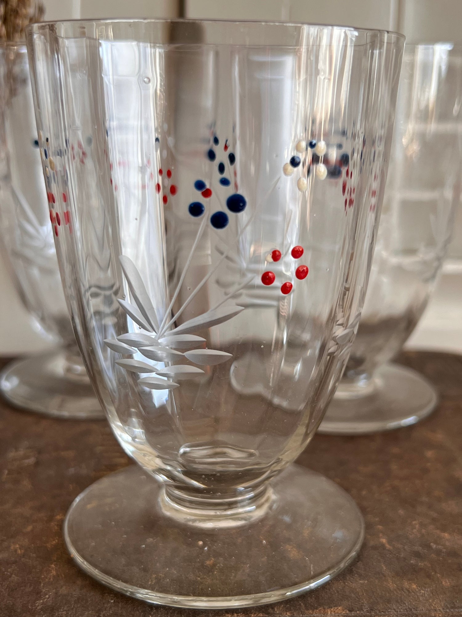 Antieke waterglazen