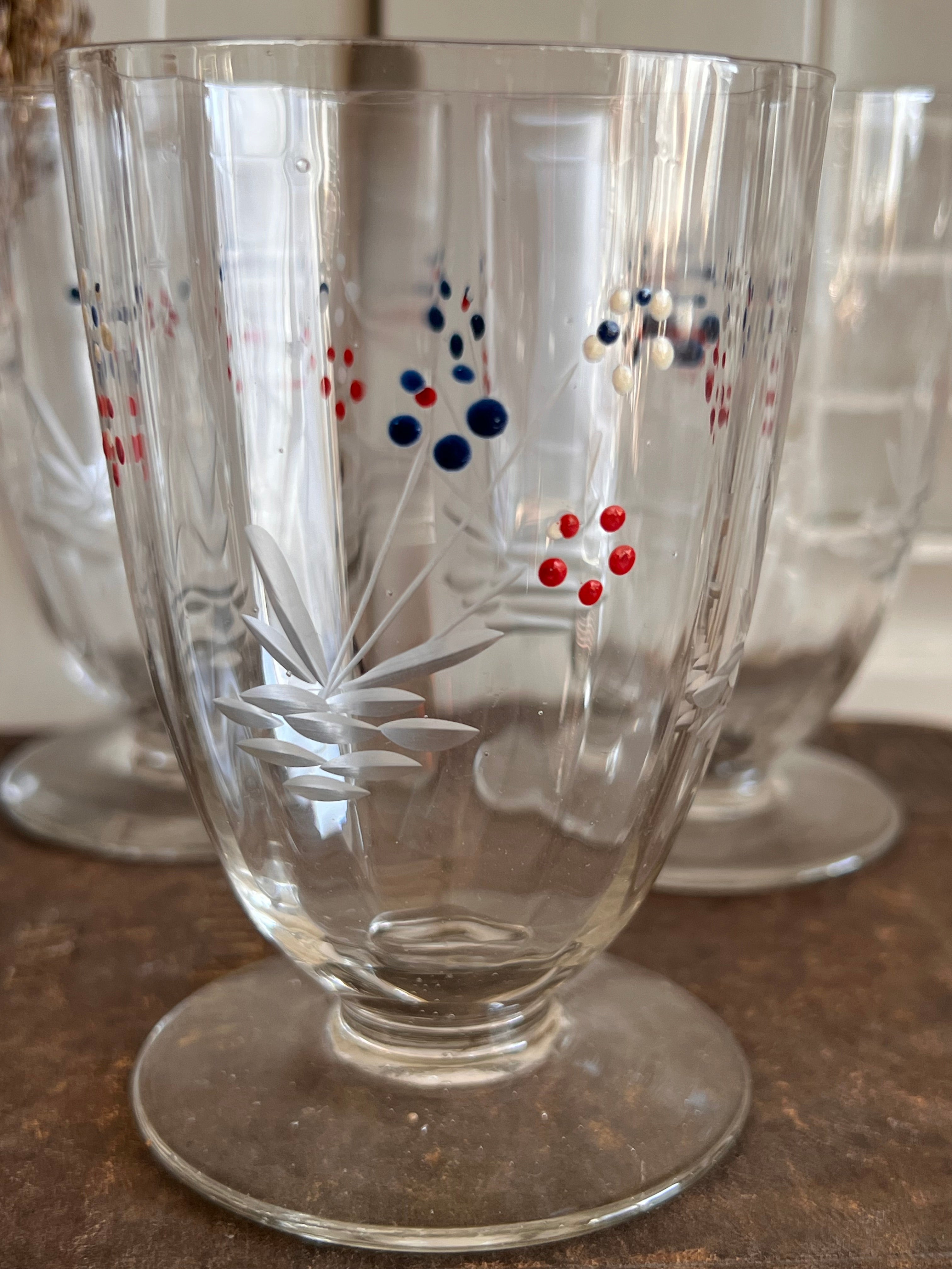 Set antieke waterglazen