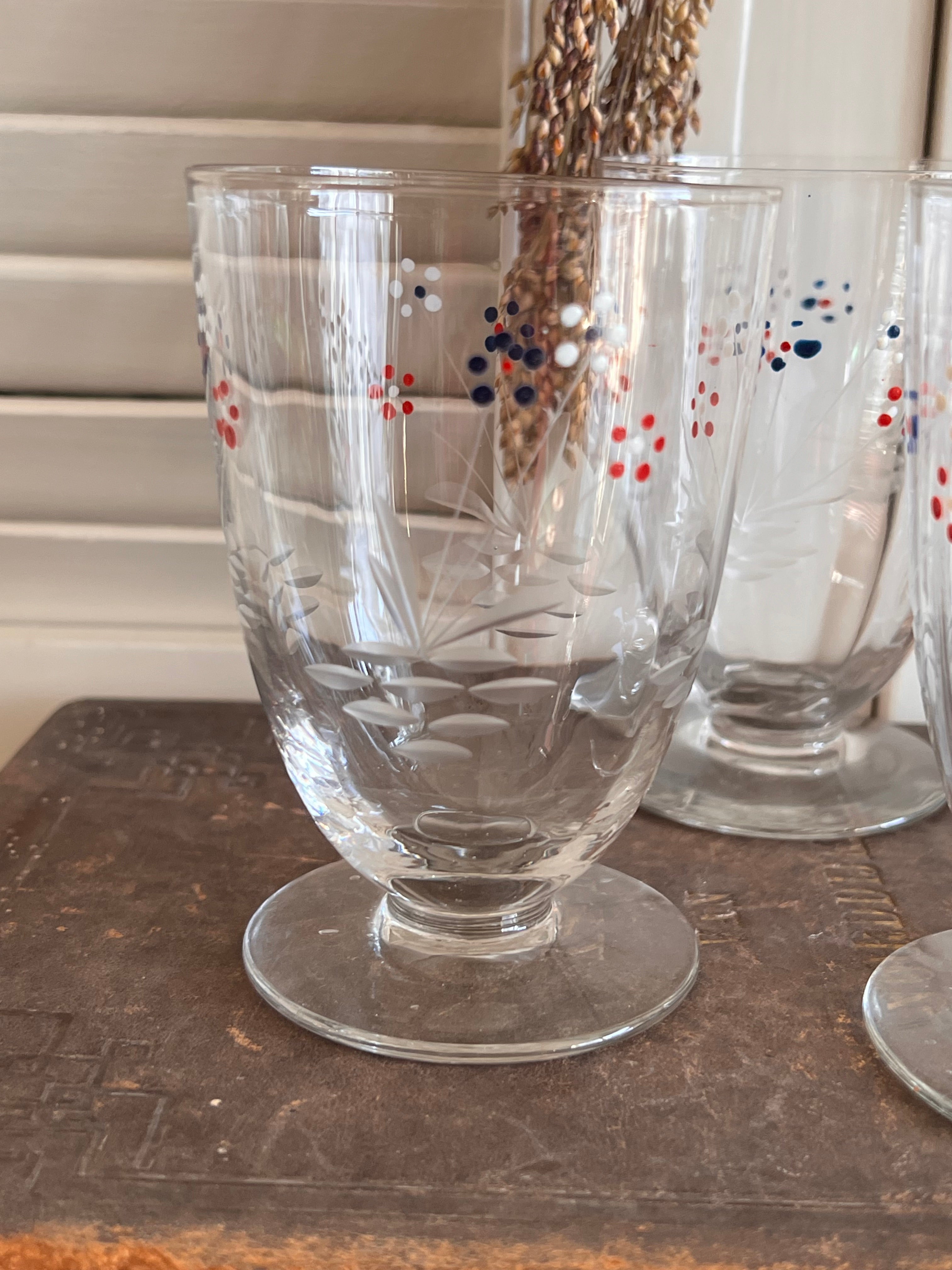 Set antieke waterglazen