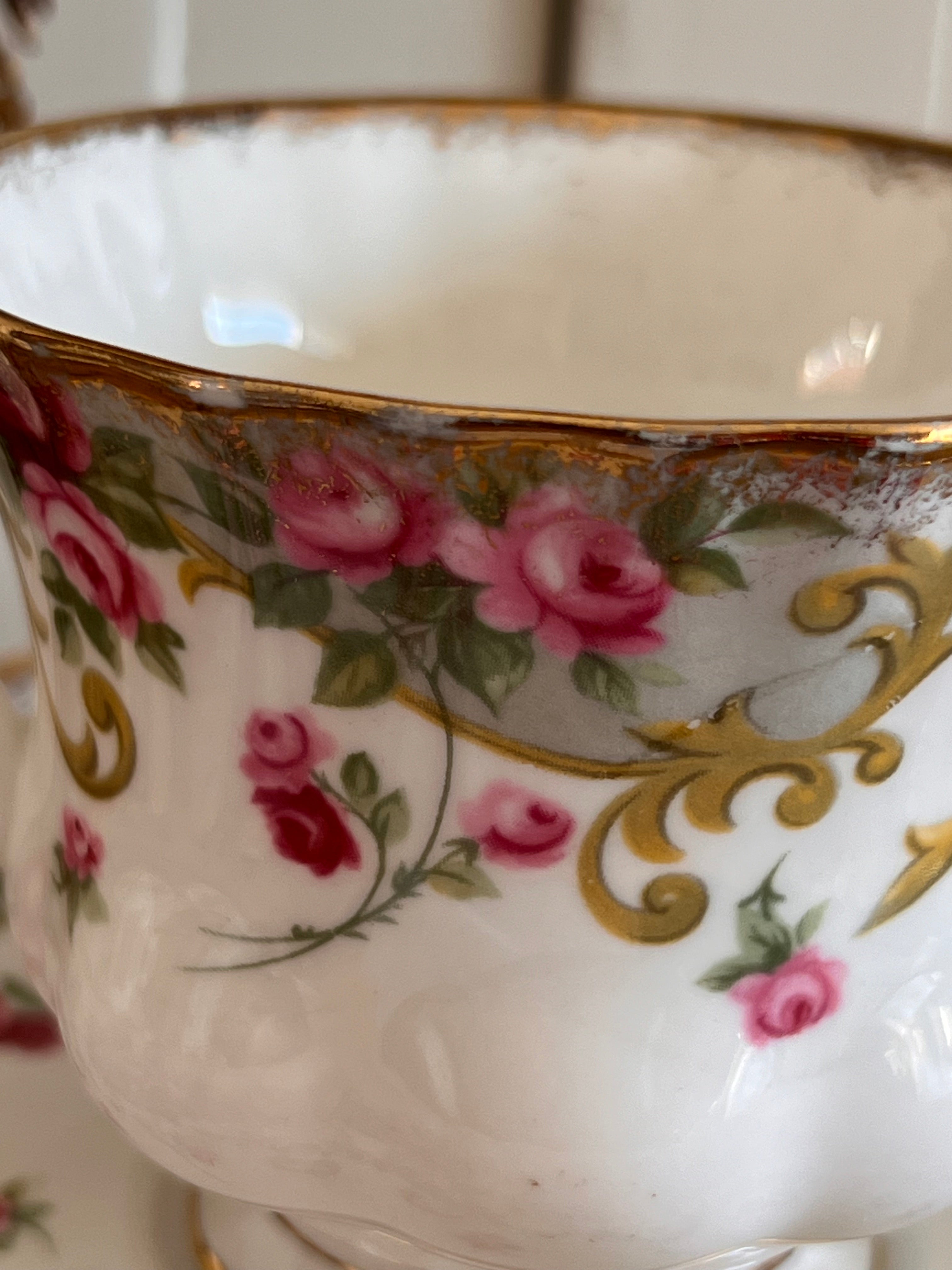 Royal Albert heren kop en schotel Sheraton Rosemary
