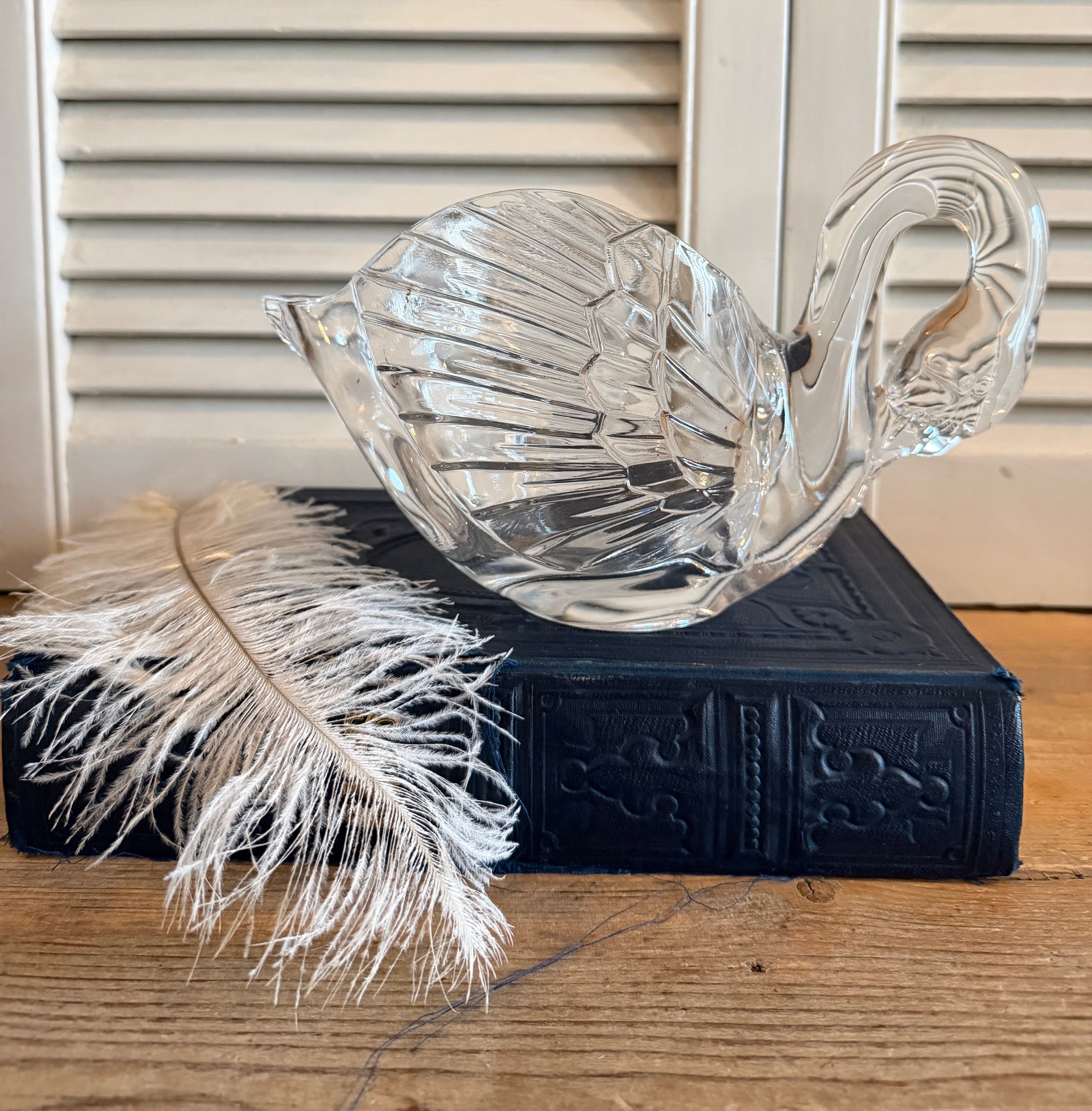 Vintage zwaan van Cristal d&