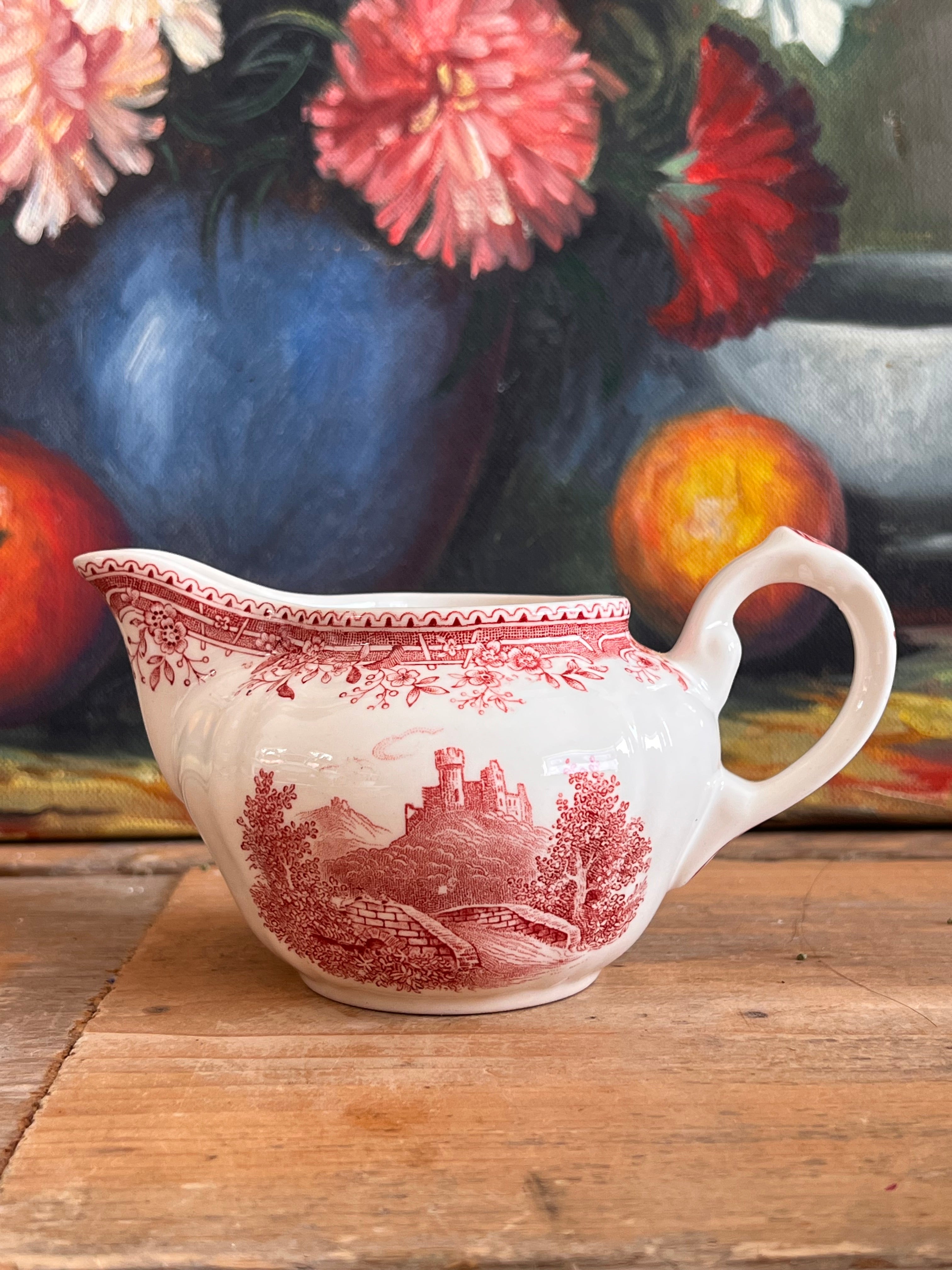 Melkkannetje Burgenland, Villeroy & Boch melkkannetje, vintage melkkannetje, Burgenland serviesonderdeel, klassiek melkkannetje, vintage porselein, Villeroy & Boch servies, servies vintage kopen, melkkannetje online.