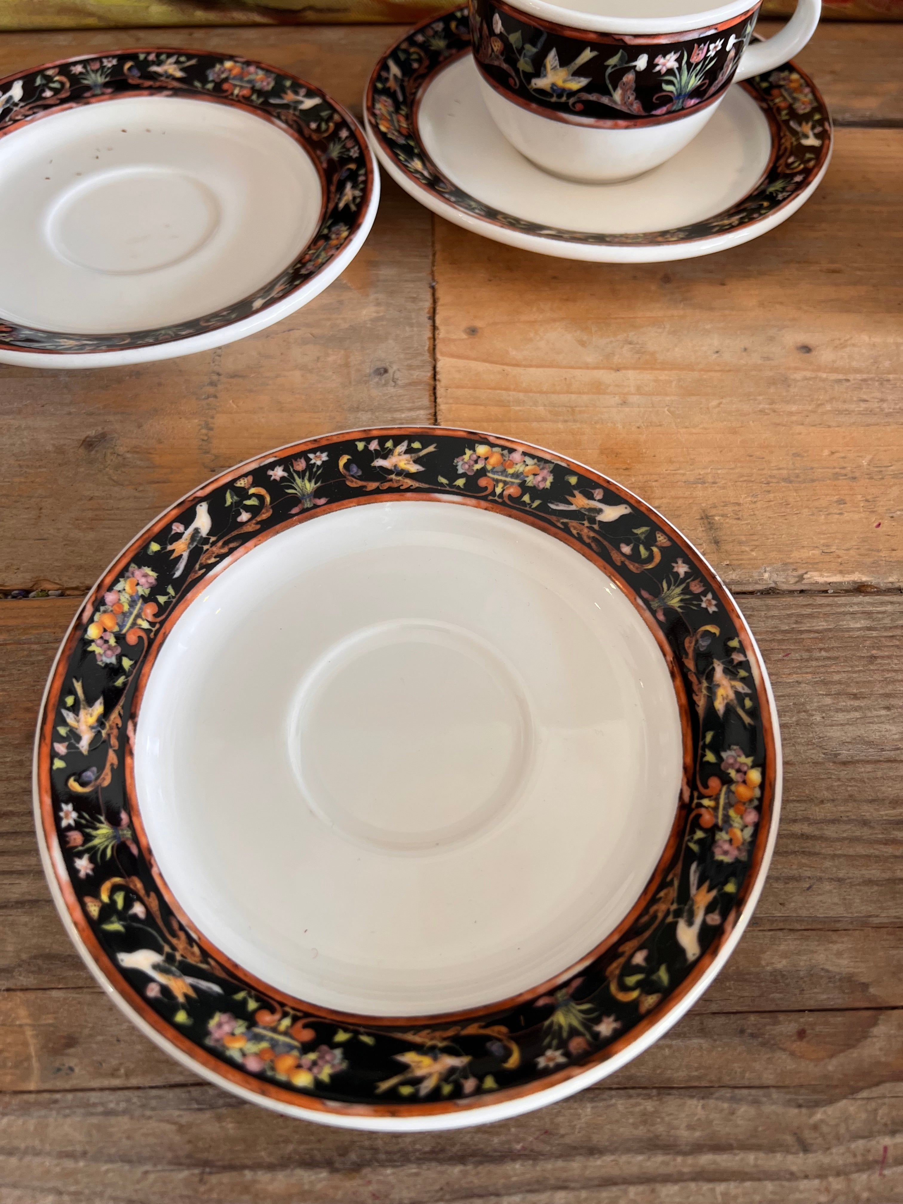 Villeroy & Boch intarsia kop en schotel, robuust porselein, onverwoestbaar porselein, Villeroy & Boch servies, intarsia servies, koffie kop en schotel, duurzame theekop, premium porselein servies, klassiek servies, Villeroy & Boch kopen