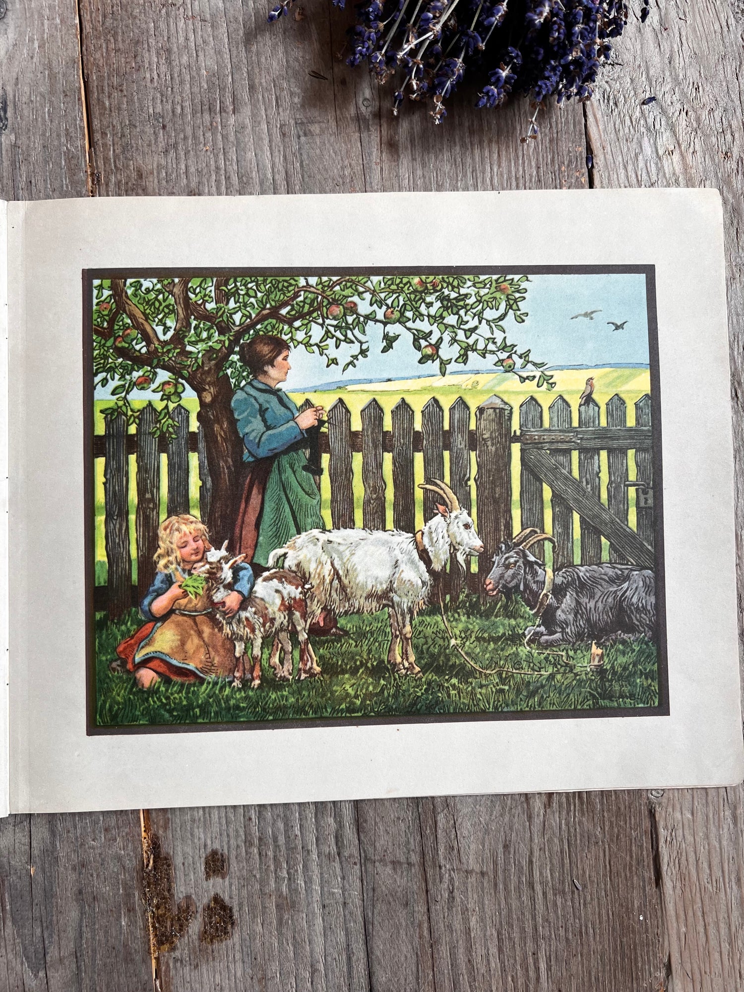 Vintage kinderboek 1939 Als wij buiten zijn