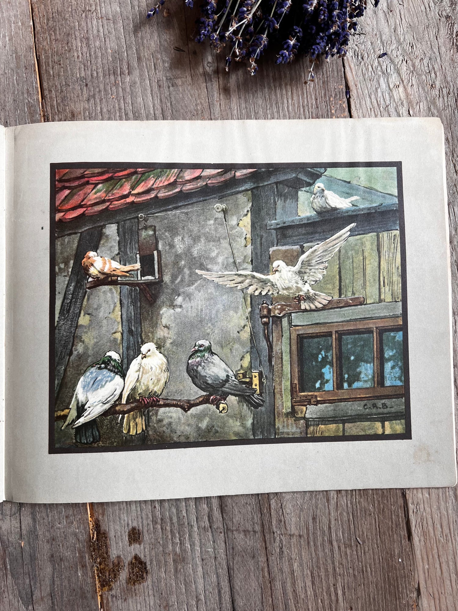 Vintage kinderboek 1939 Als wij buiten zijn