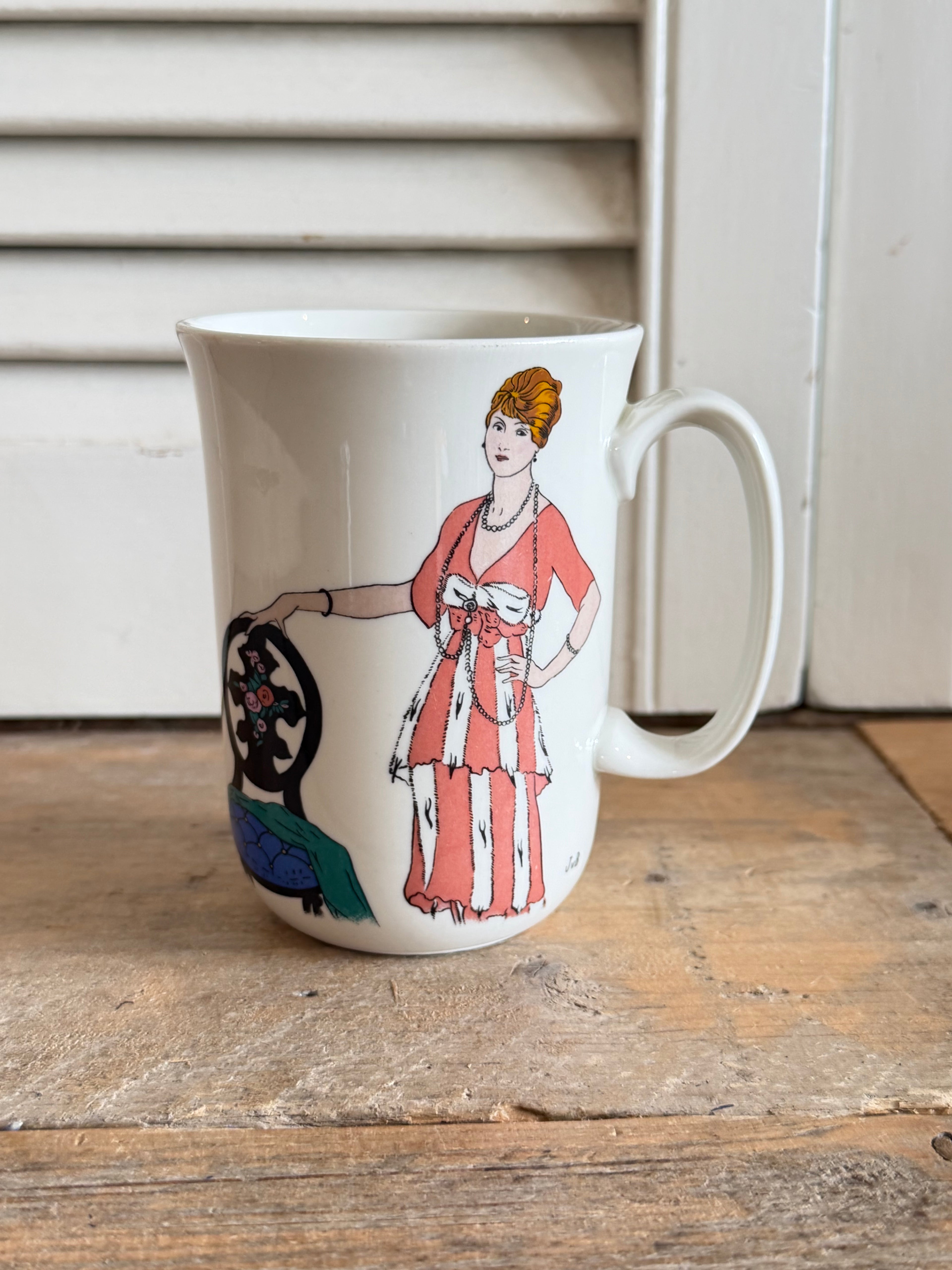 Villeroy & Boch "Design 1900" mok met illustratie van George Barbier No. 4