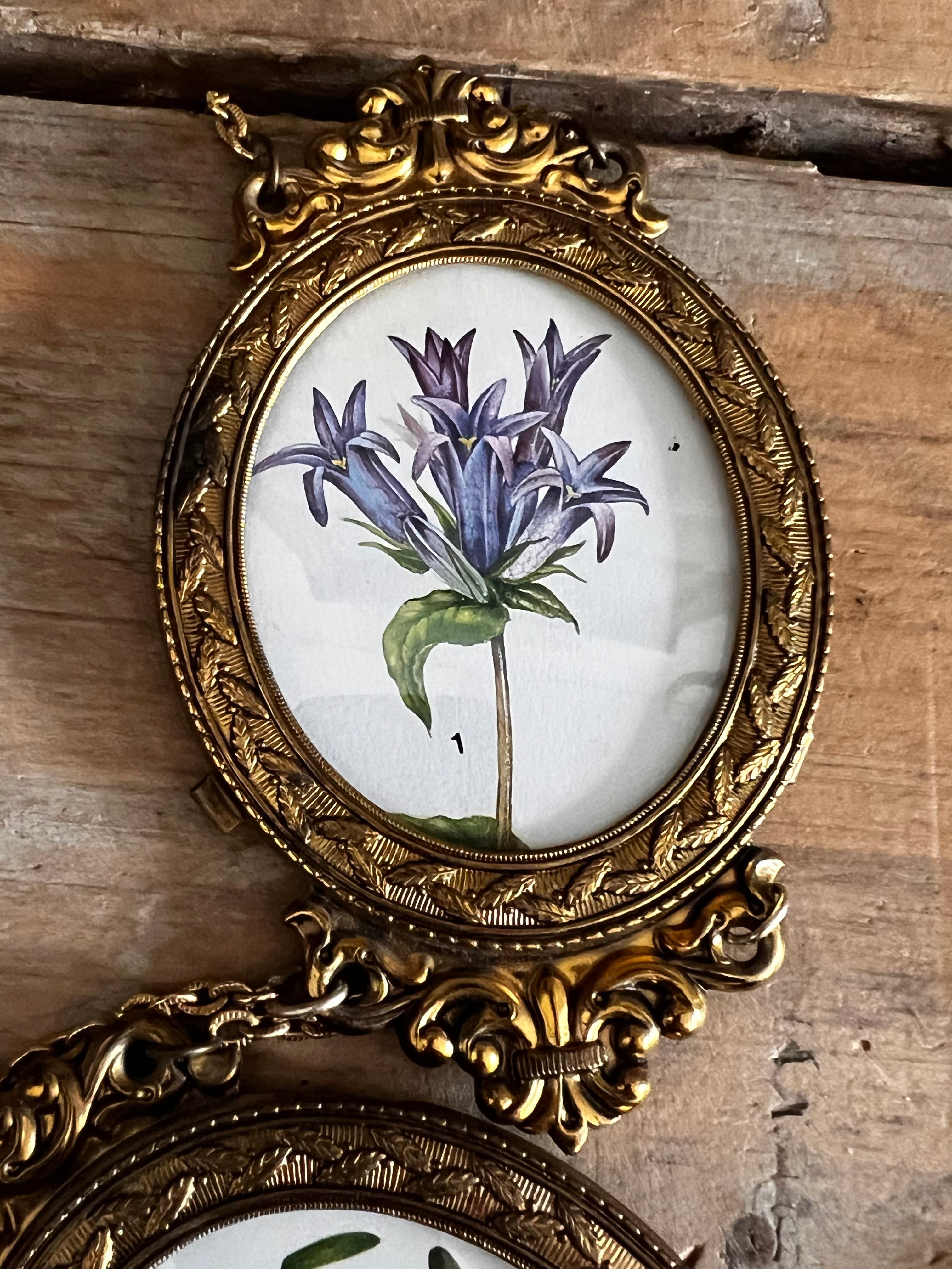  goudkleurige kettinglijstjes, vintage fotolijstjes jaren 70, ovale fotolijsten aan elkaar, retro wanddecoratie, kettinglijst voor foto’s, jaren 80 fotolijstjes, vintage fotopresentatie, decoratieve fotolijstjes