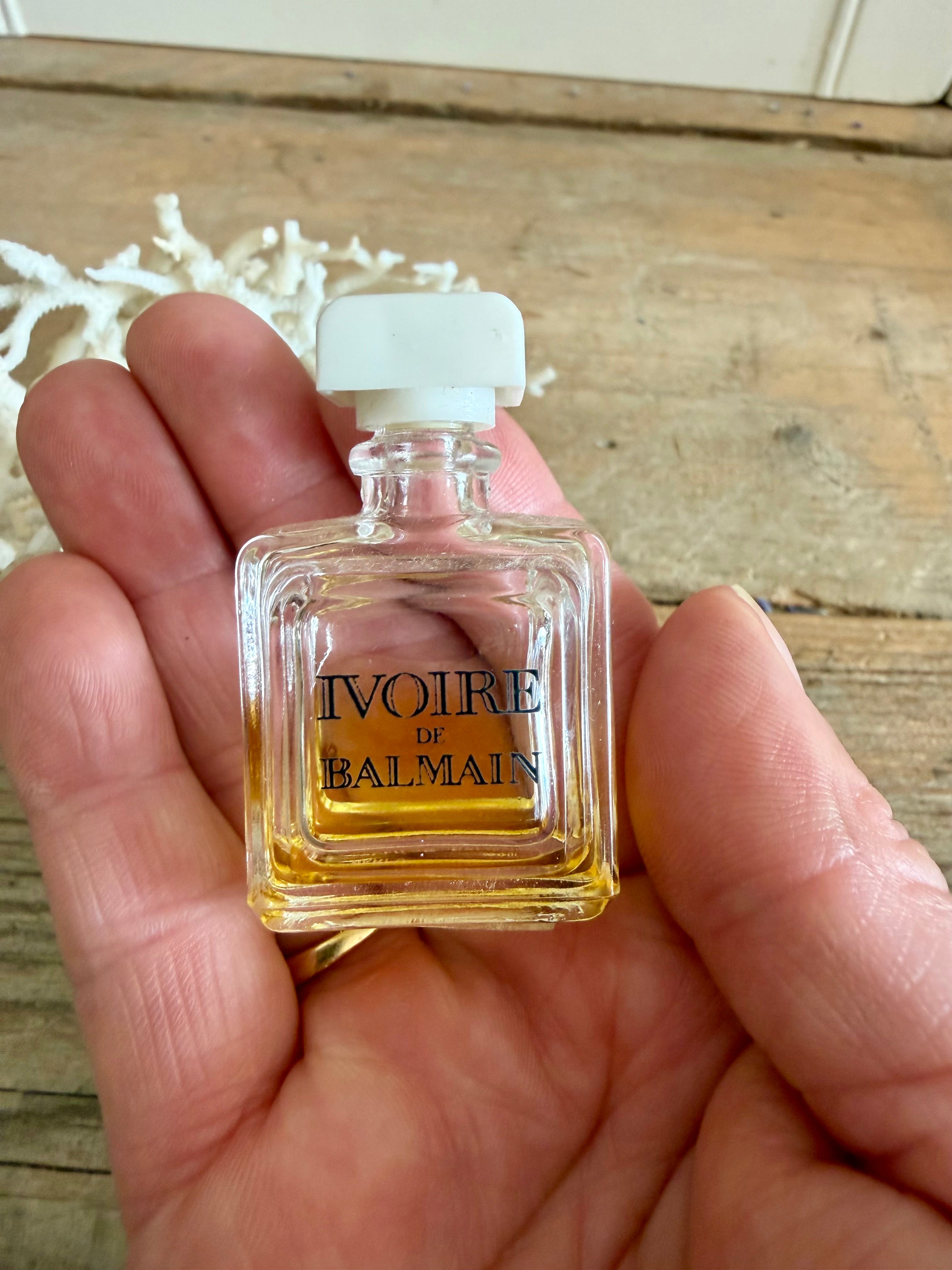 Vintage parfumminiatuur, Ivoire de Balmain, Balmain parfum, Frans parfumflesje, mini parfumflesje, Sofia&