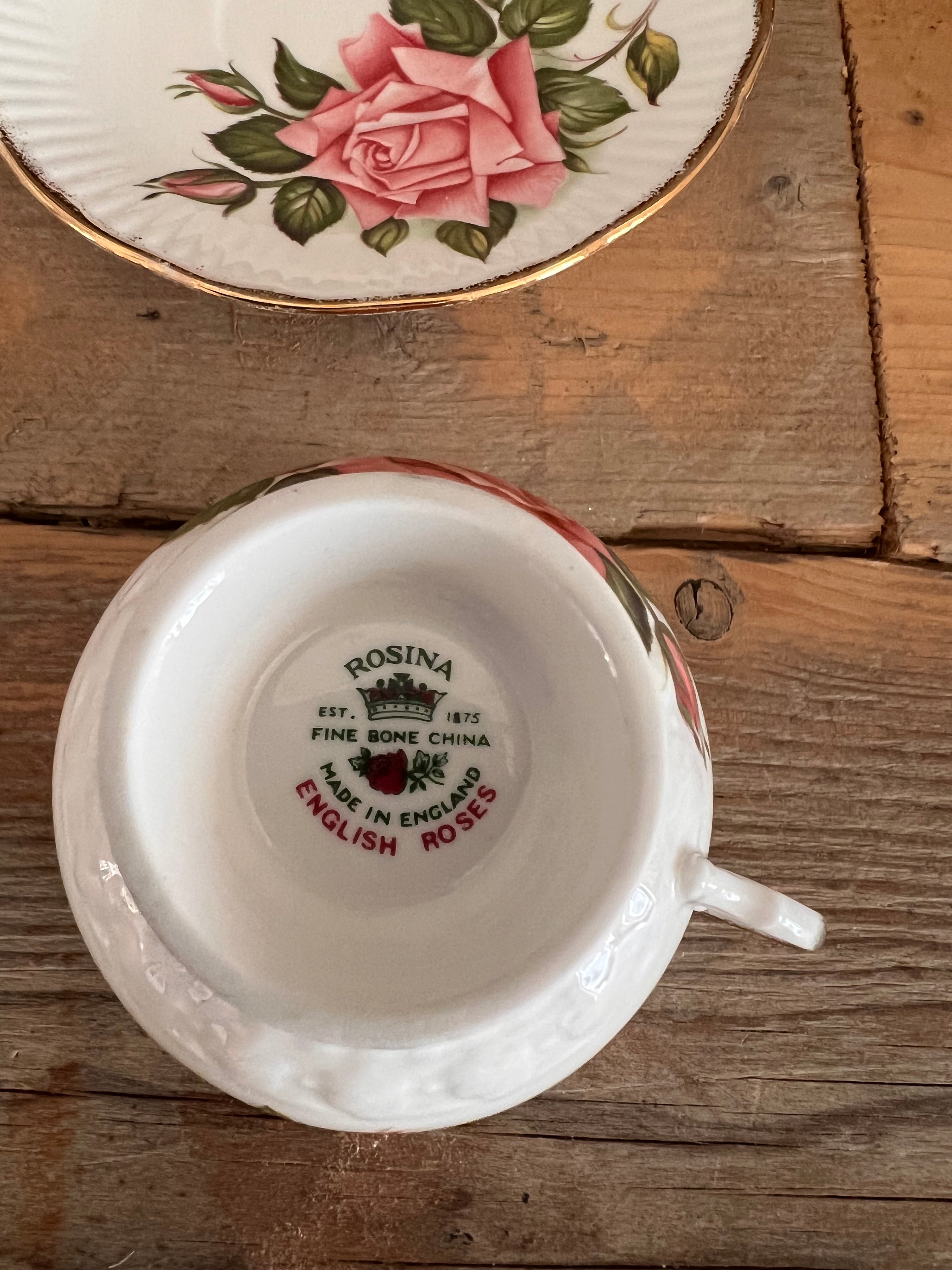 Kop en schotel Rosina porselein