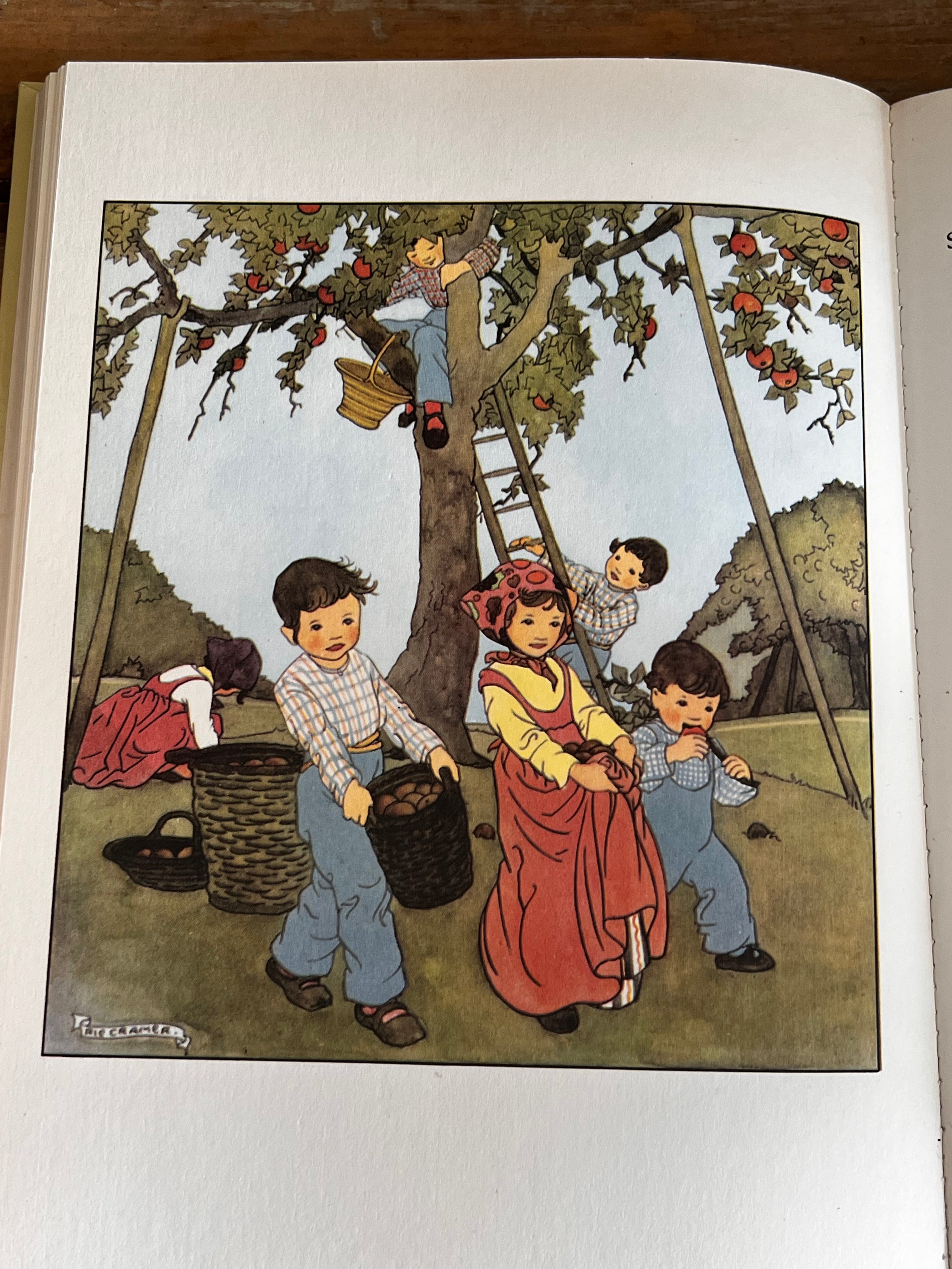 Kinderboek seizoenen, Rie Cramer boek, Het hele jaar rond boek, klassieke kinderboeken Nederland, kinderpoëzie, educatief kinderboek, natuur door het jaar, cadeau kinderboek, nostalgisch kinderboek illustraties, seizoensverhalen kinderen.