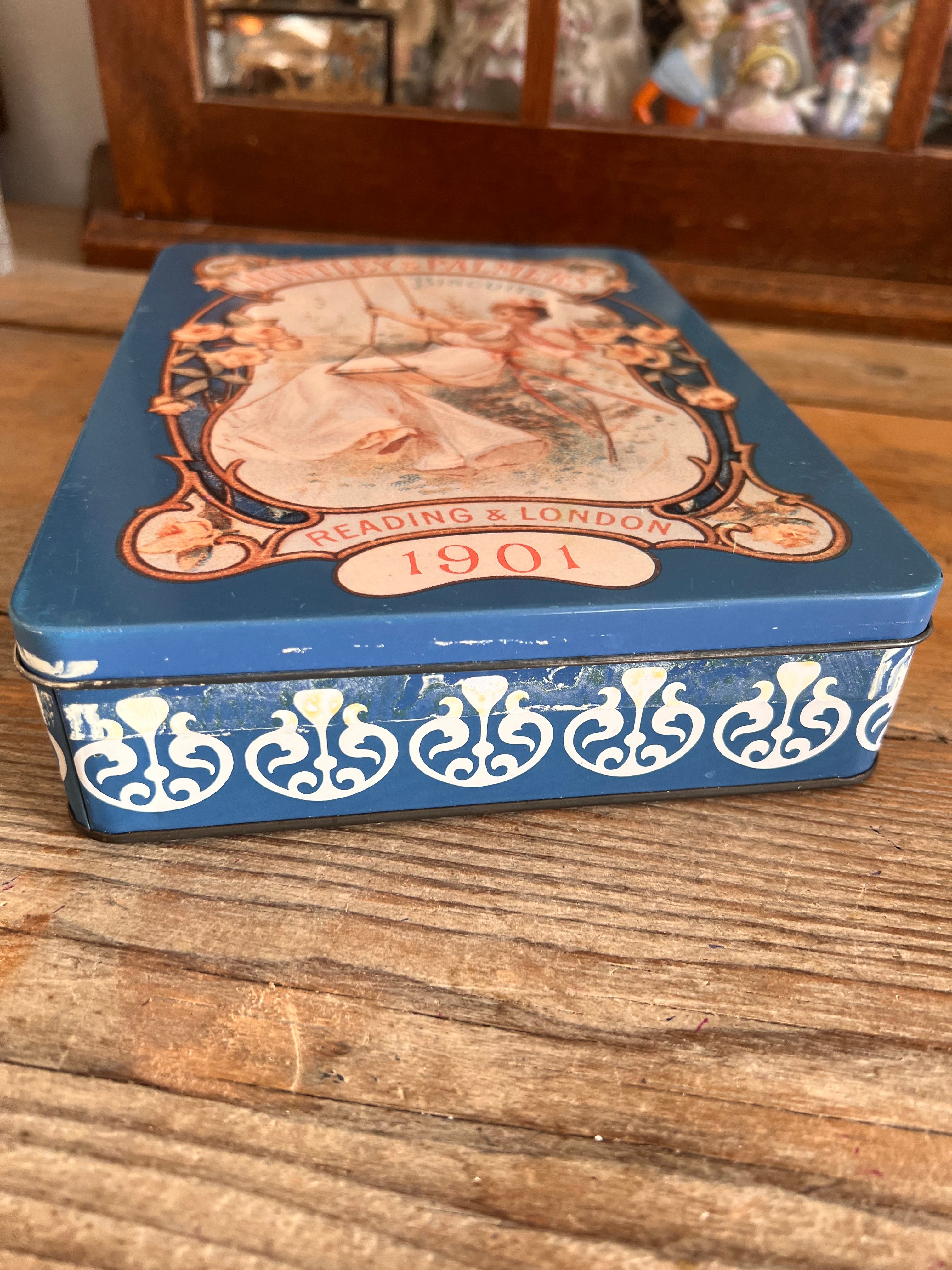 Vintage Huntley & Palmers koekblik Reading & London