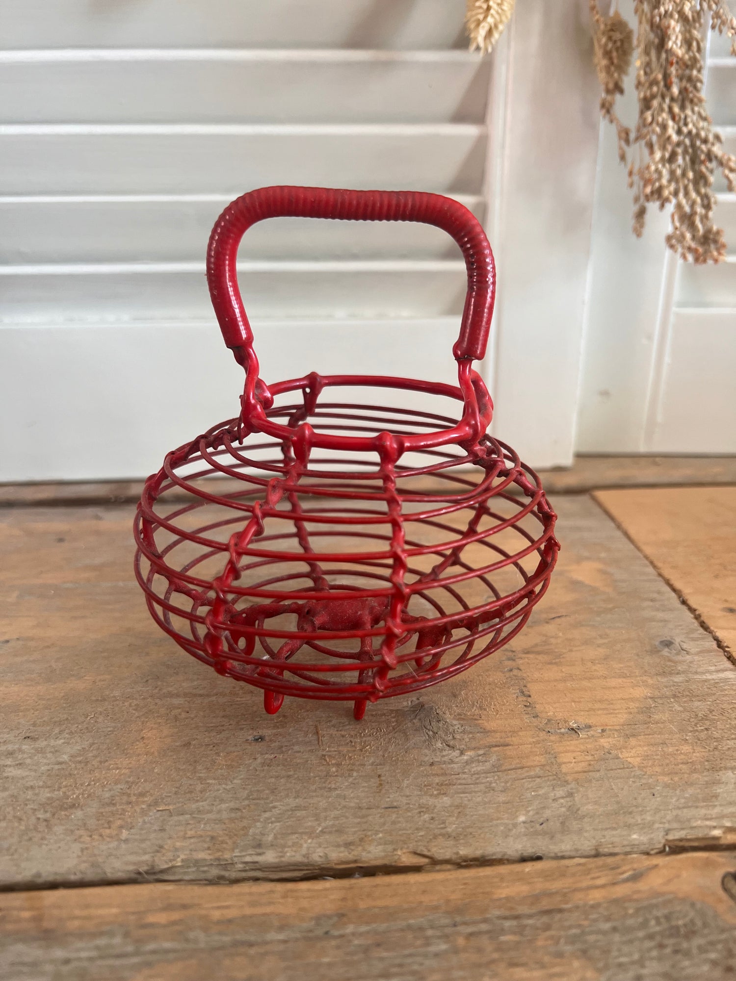 French miniature egg basket