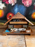  retro muziekdoosje, Beiers chalet muziekdoos, houten sieradendoosje, vintage muziekdoos, sieraden opbergdoosje hout, klein sieradendoosje, muziekdoosje cadeau, houten muziekdoosje retro