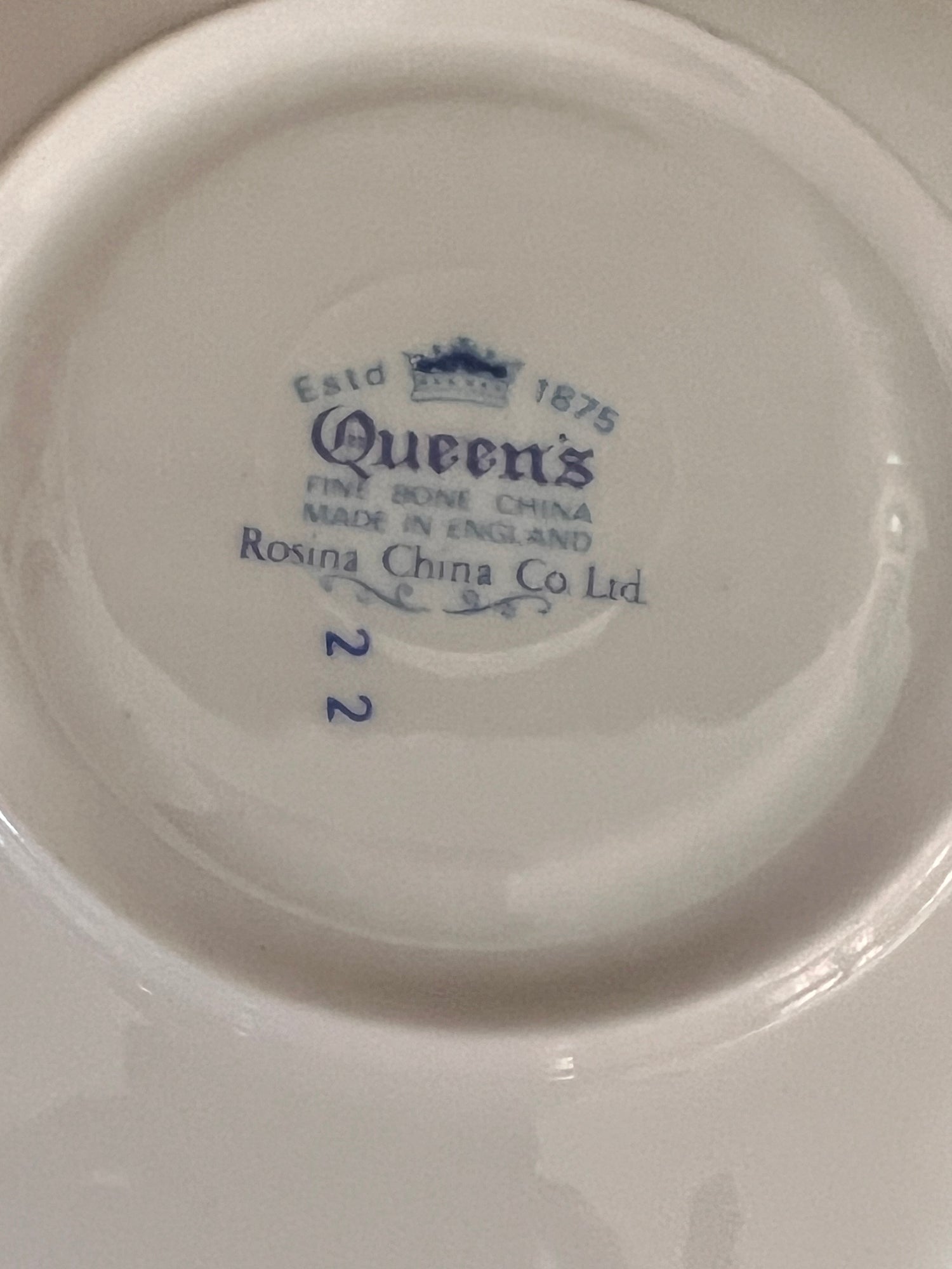 Cup and saucer Rosina from Queens
