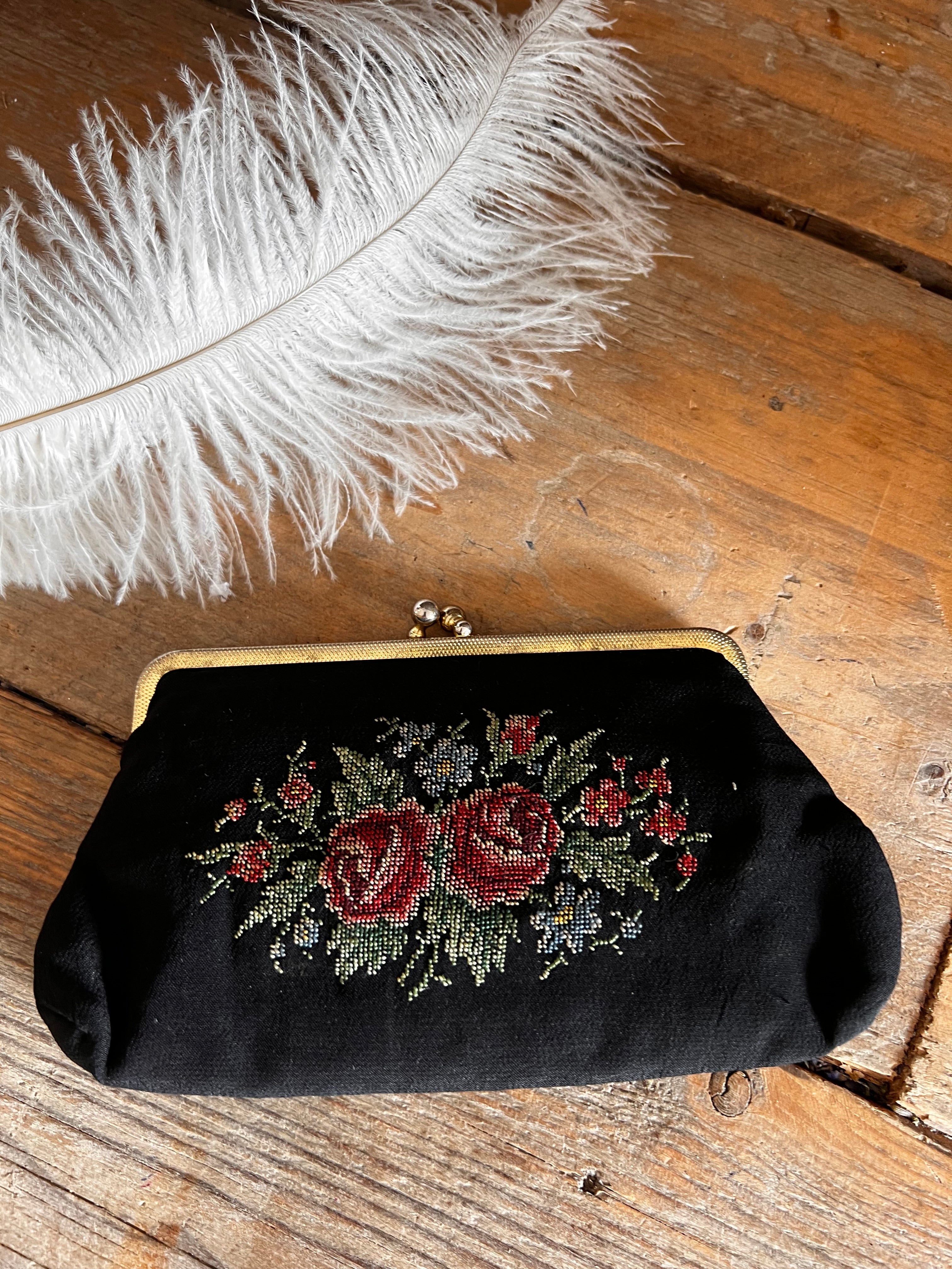 petit point tasje, knipsluiting tasje, portemonnee, make-up tasje, compact tasje, multifunctioneel tasje, handtas accessoires