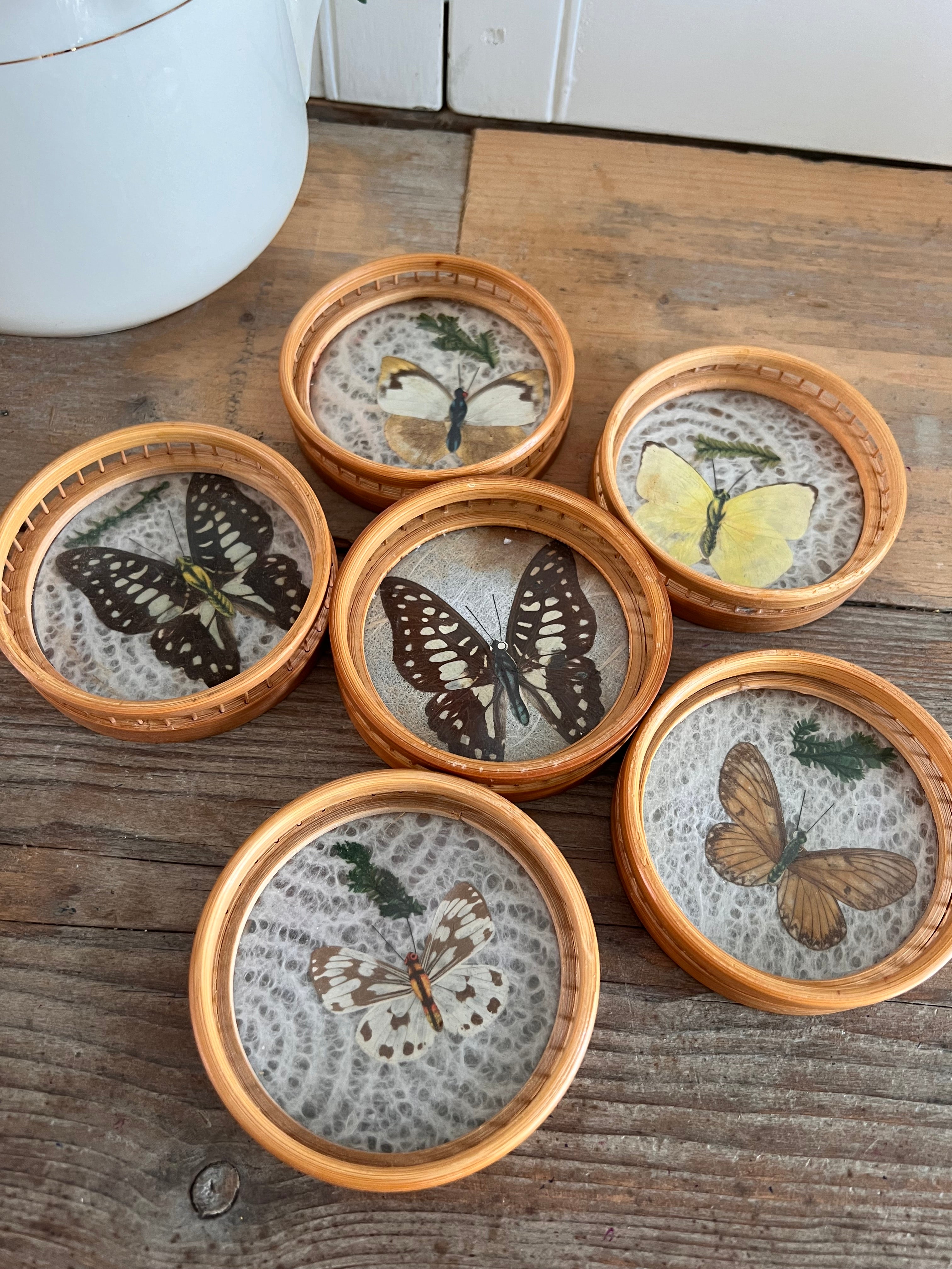vlinderonderzetters bamboe