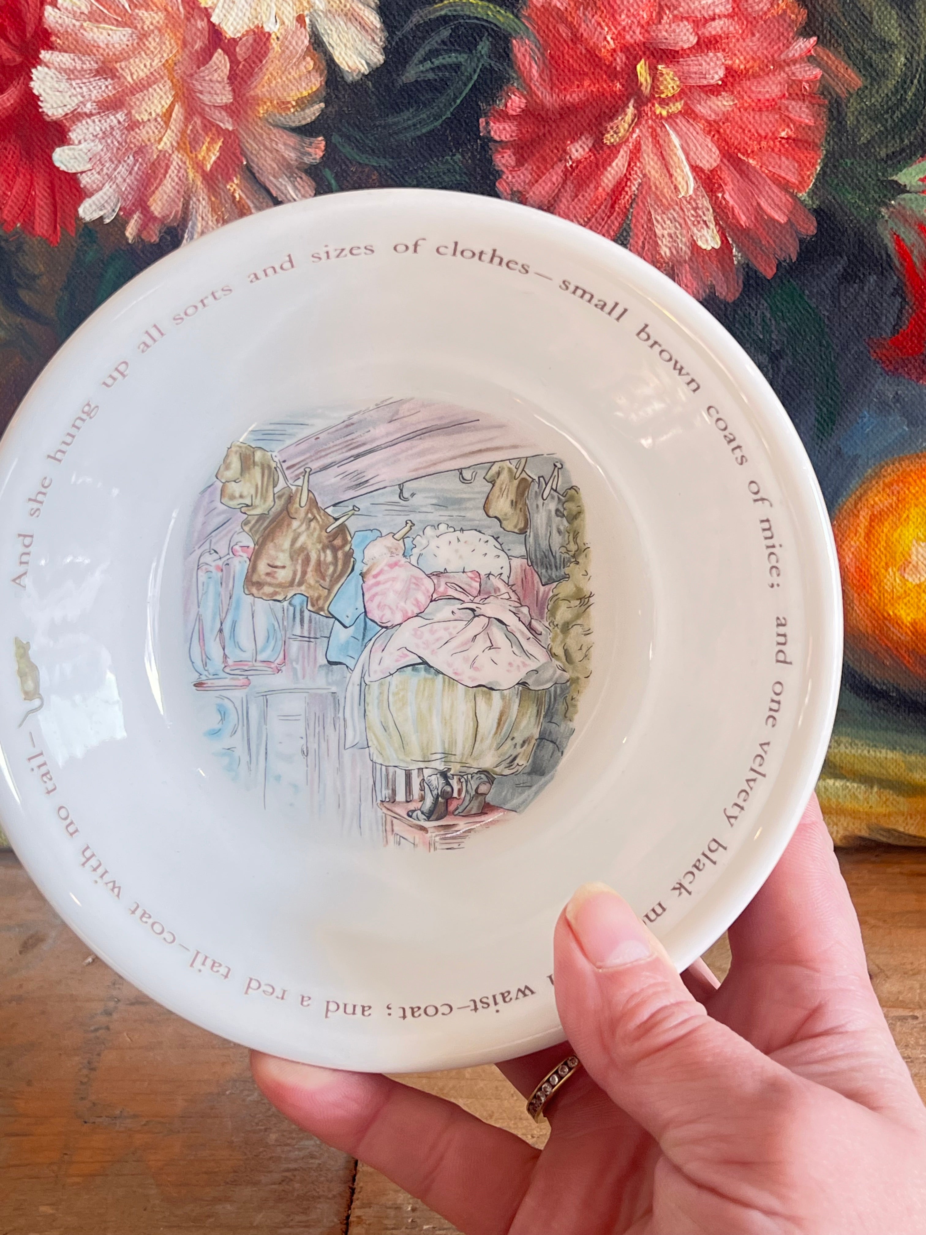 Wedgwood papschooltje Mrs. Tiggy Winkle,Wedgwood porselein