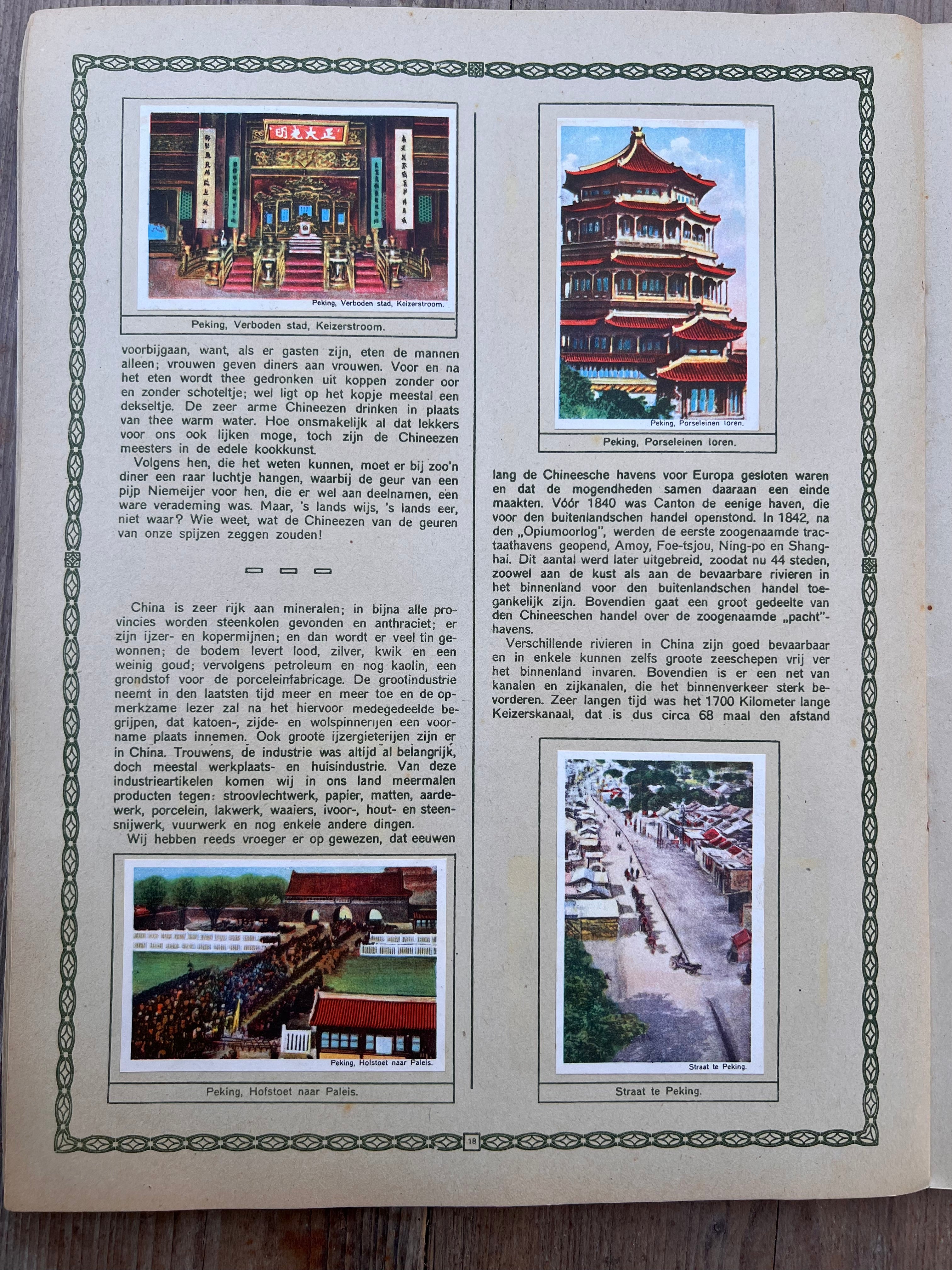 Antiek plaatjesboek Japan en China