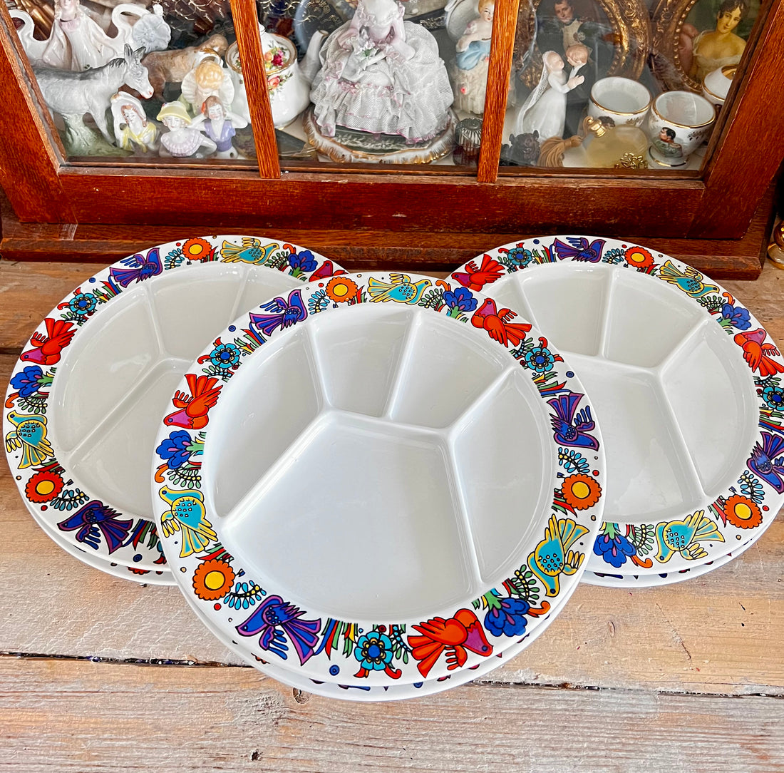 Villeroy Boch fondueborden, fondueborden Acapulco, fondueborden set 6, gourmetten bord, sushi bord, tapas bord, luxe fondueborden, Villeroy & Boch servies, Acapulco dessin bord.