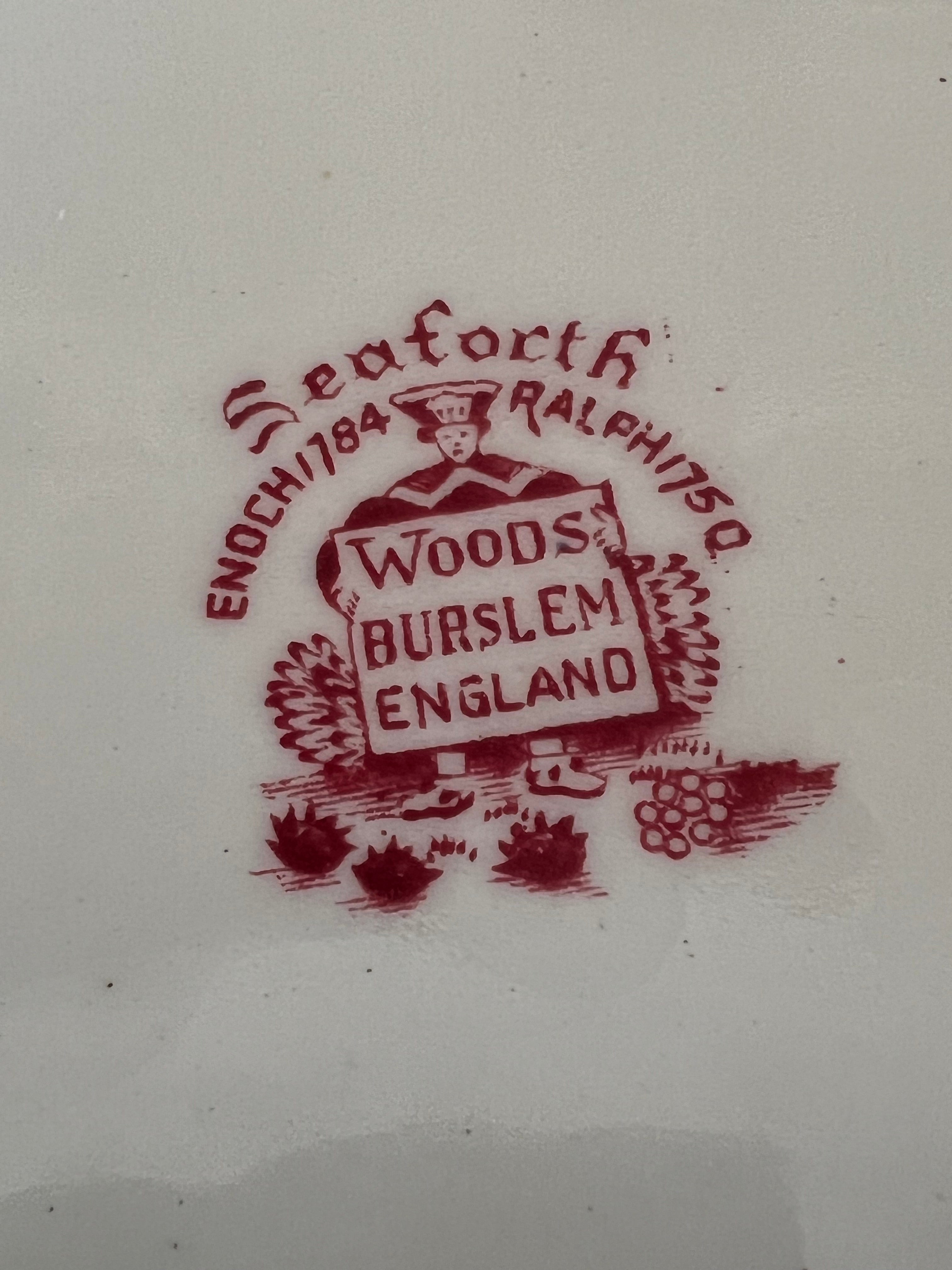 Seaforth serveerschaal rood
