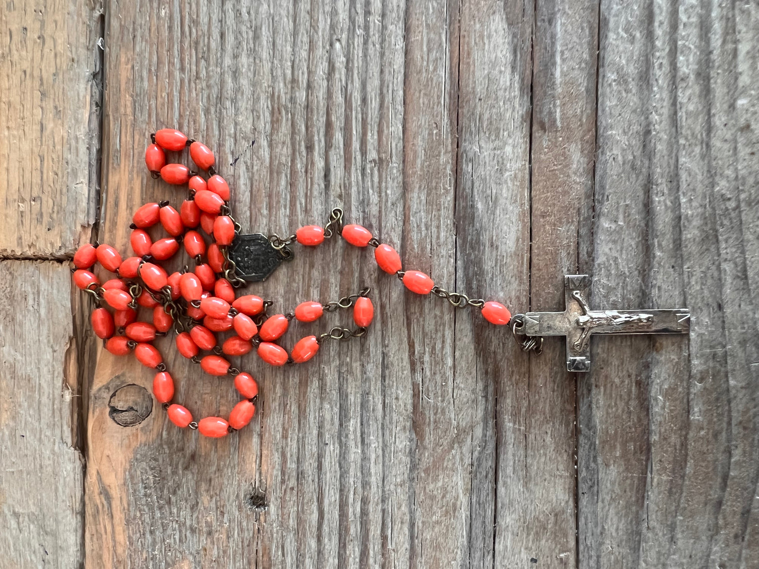Rosary coral color