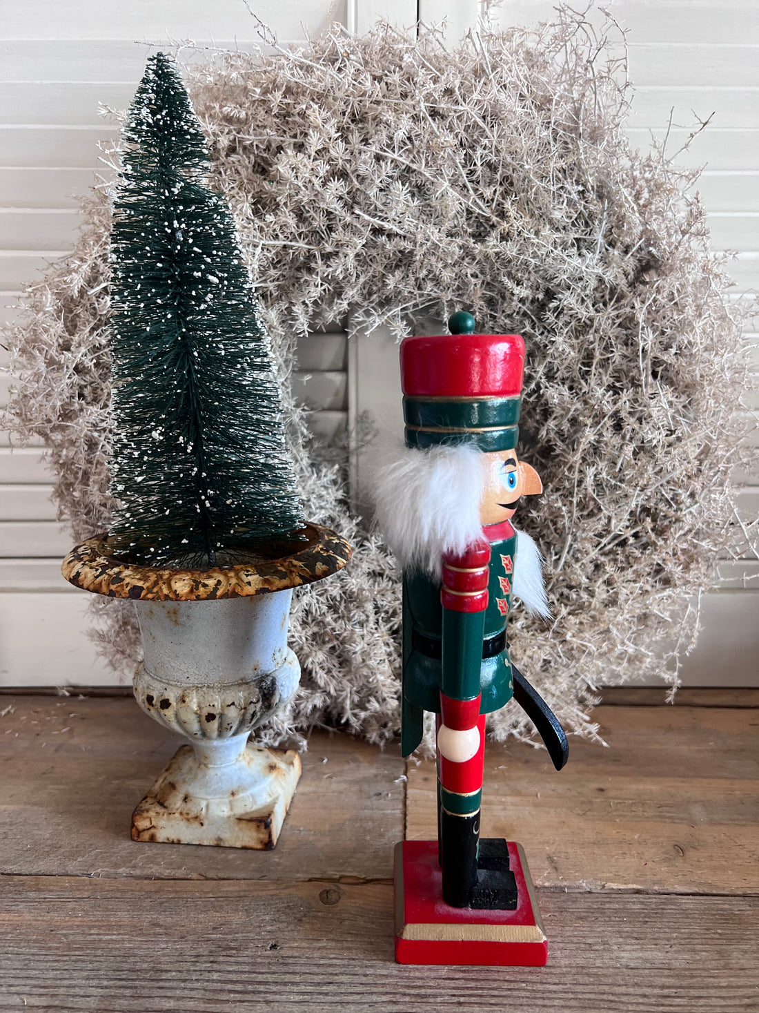 Notenkraker van hout kerstfiguur